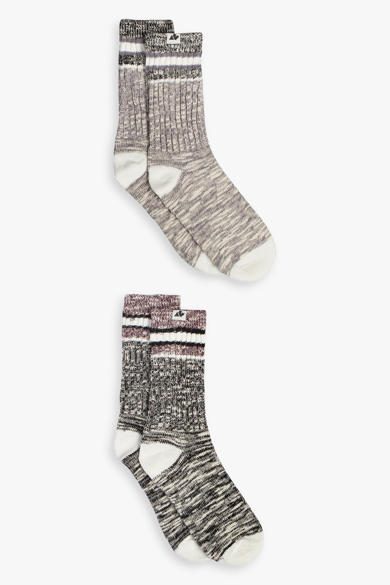 2-Pack Men's Slub Crew Socks