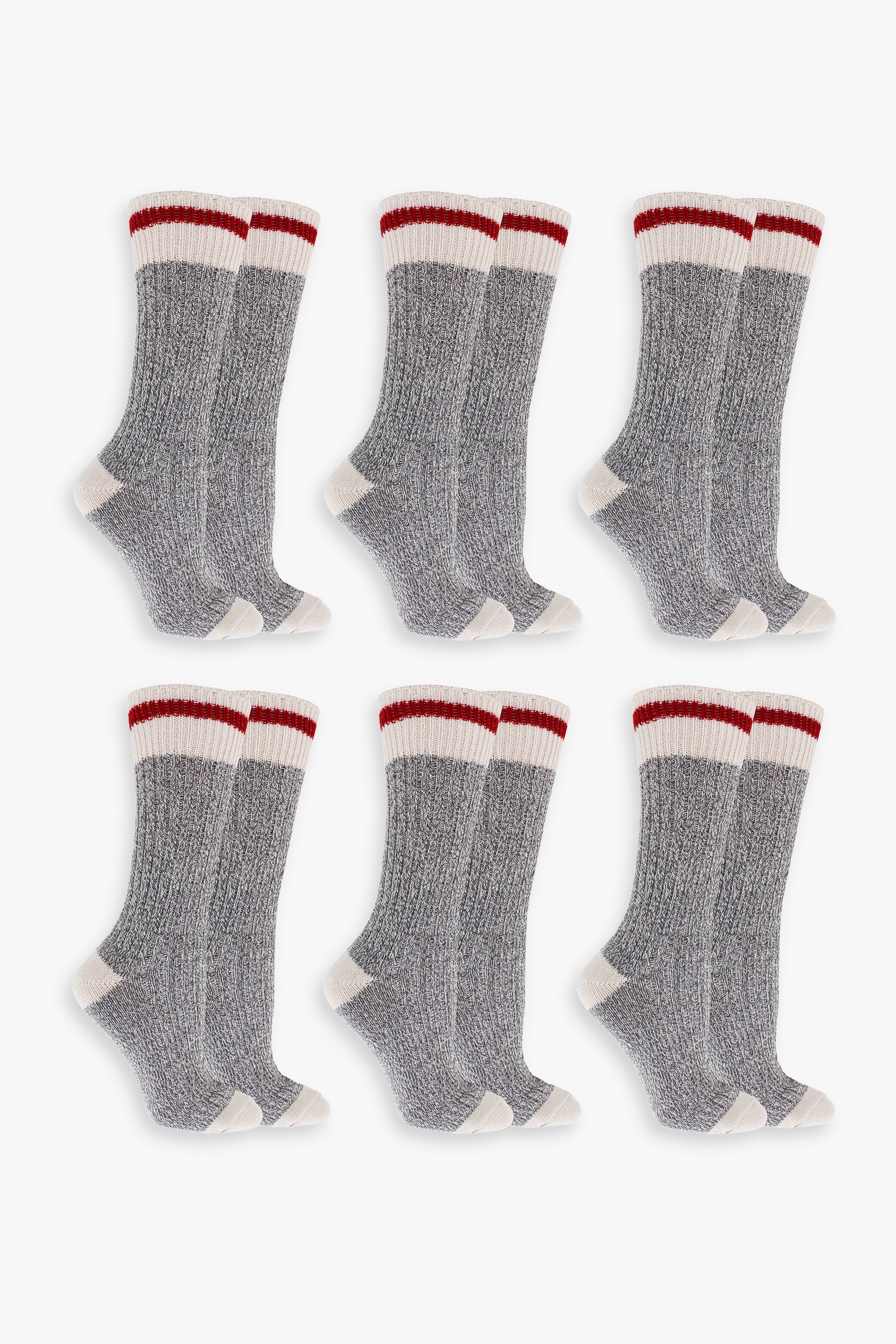 Great Northern Grey Ladies Multipack Boot Socks