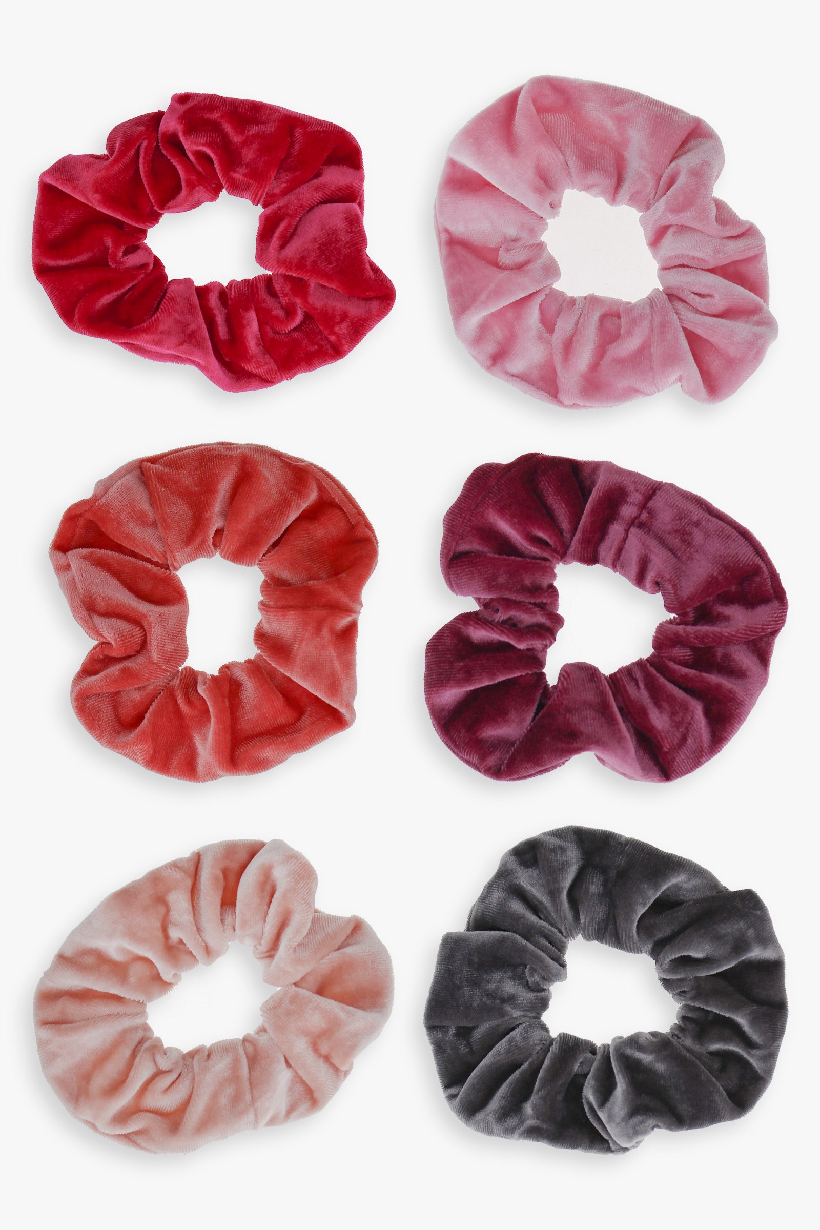 12 Pack Bundle Faux Leather & Velvet Hair Tie Scrunchies