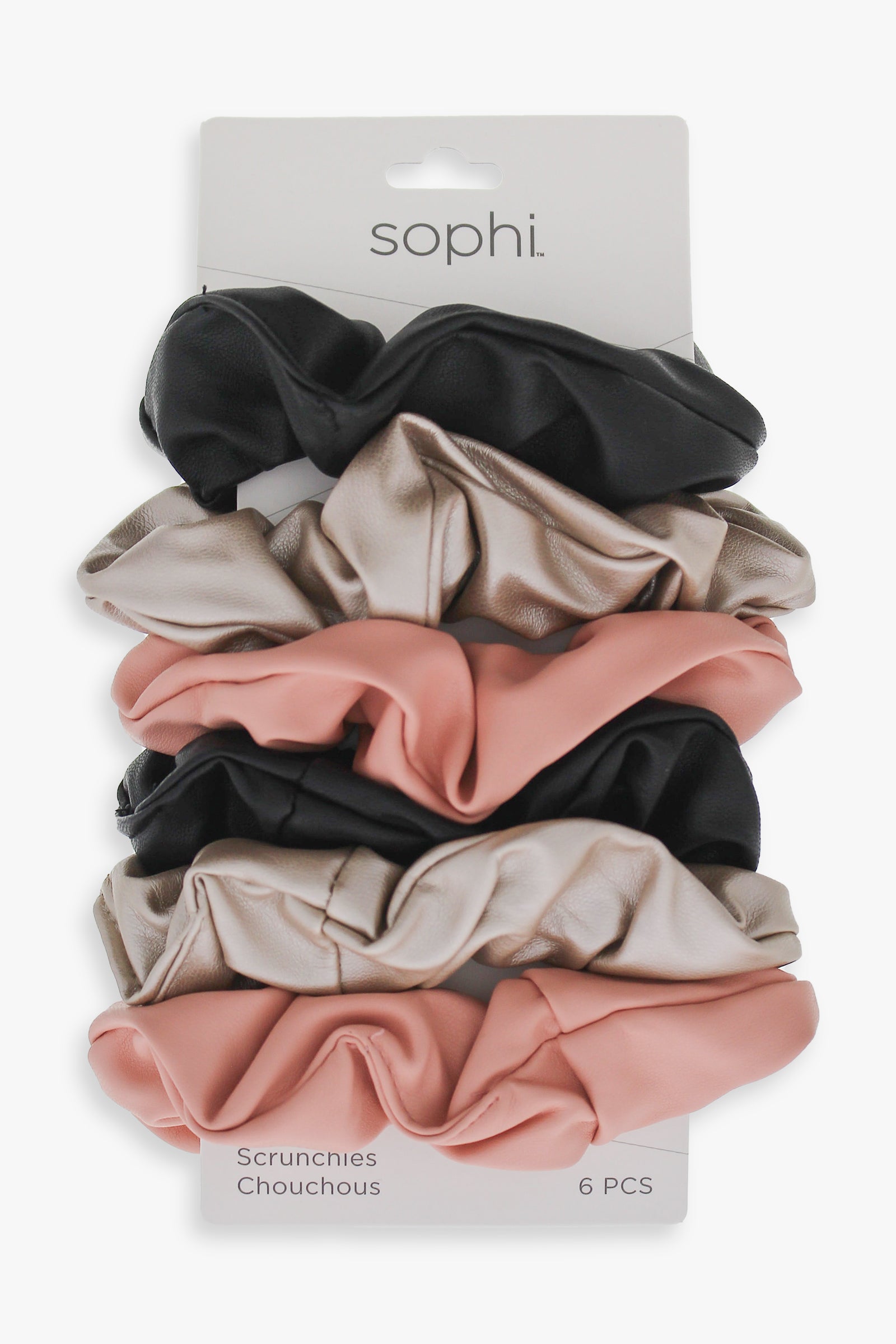 12 Pack Bundle Faux Leather & Velvet Hair Tie Scrunchies