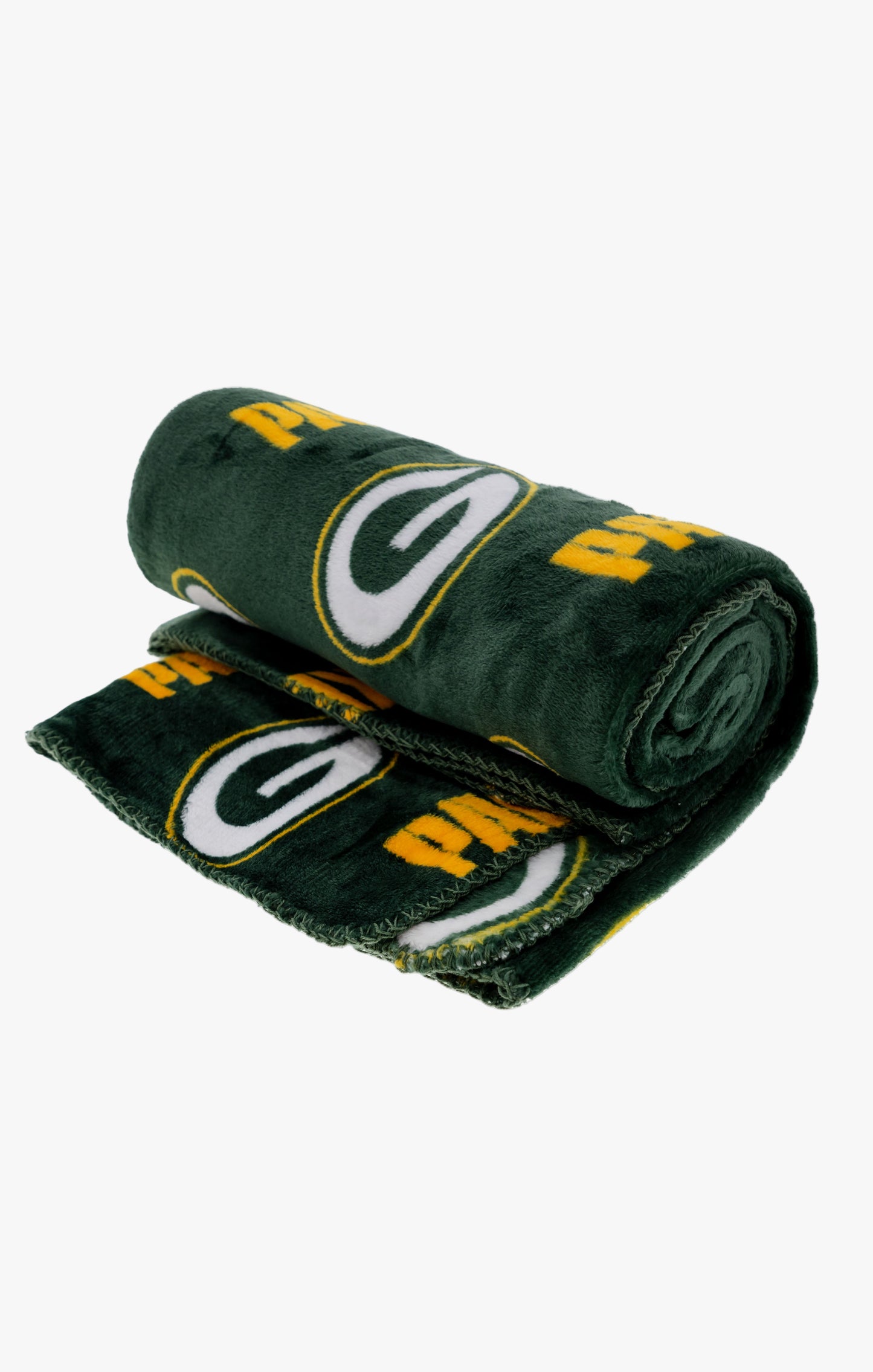 NFL Green Bay Packers Coral Fleece Softie Travel Throw Blanket with Team Logos