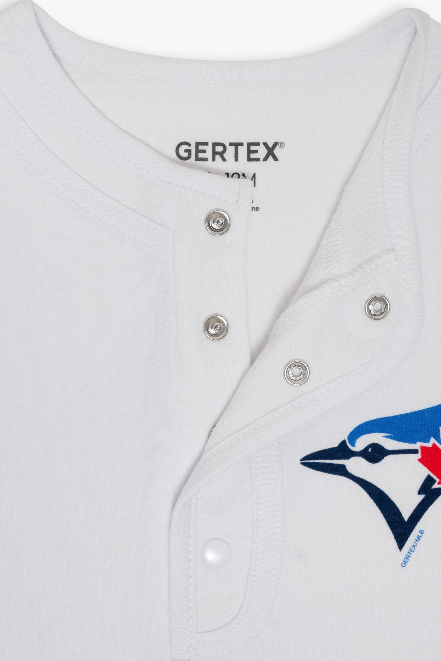 Gertex Customizable MLB Toronto Blue Jays Baby White Romper