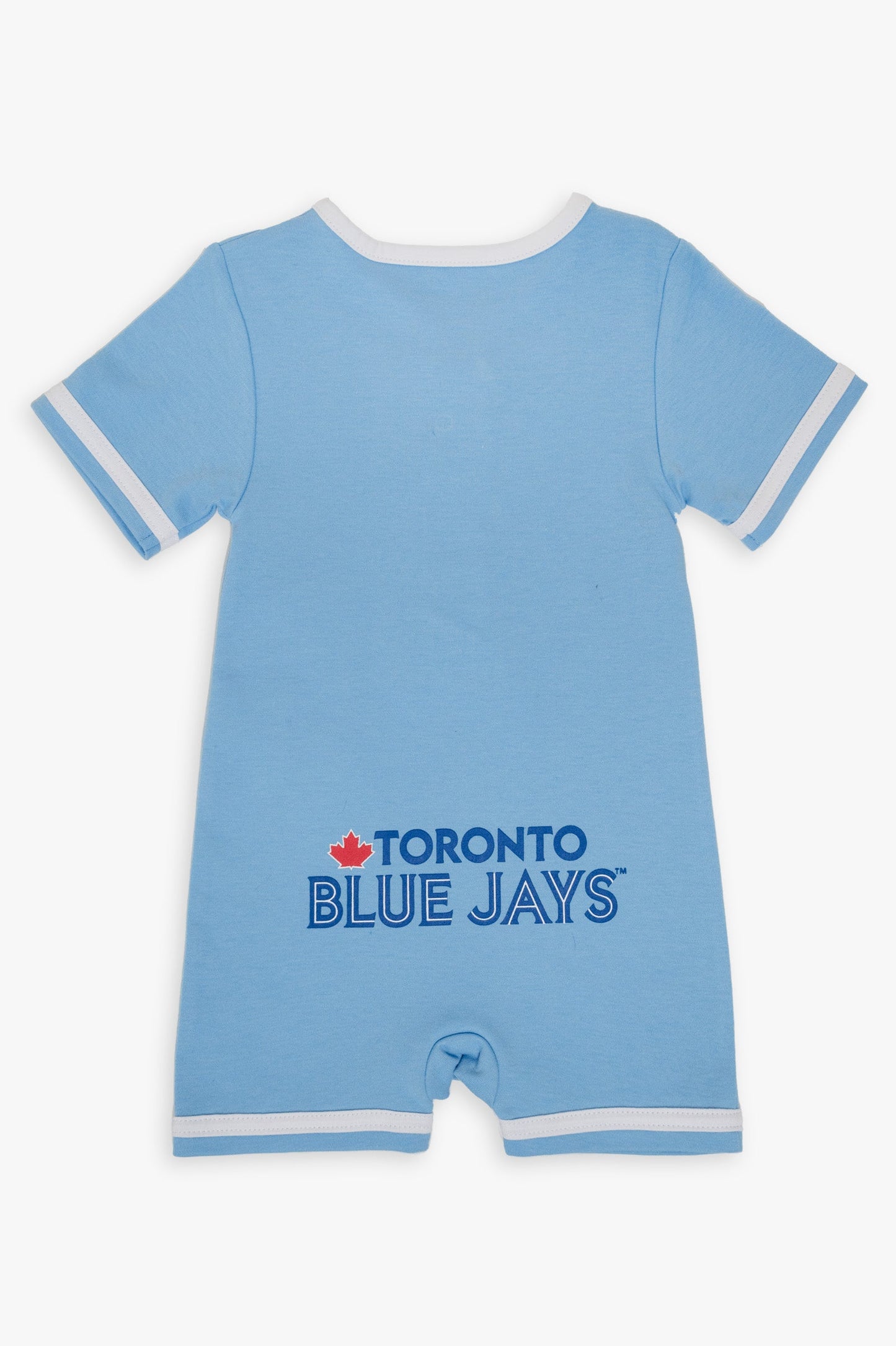 Gertex Customizable MLB Toronto Blue Jays Baby Powder Blue Romper
