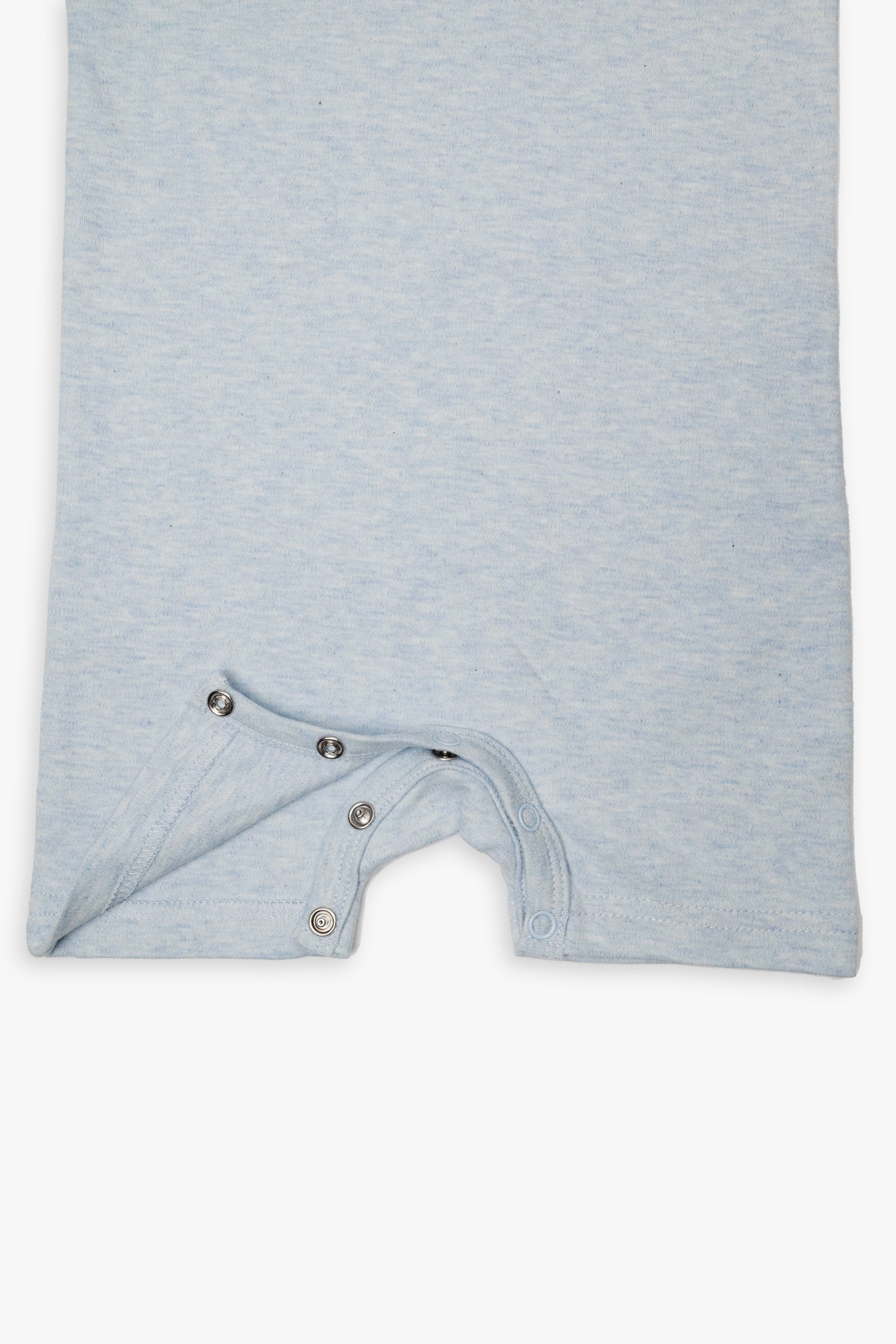 Snugabye Baby Blue Organic French Terry Cotton Baby Romper