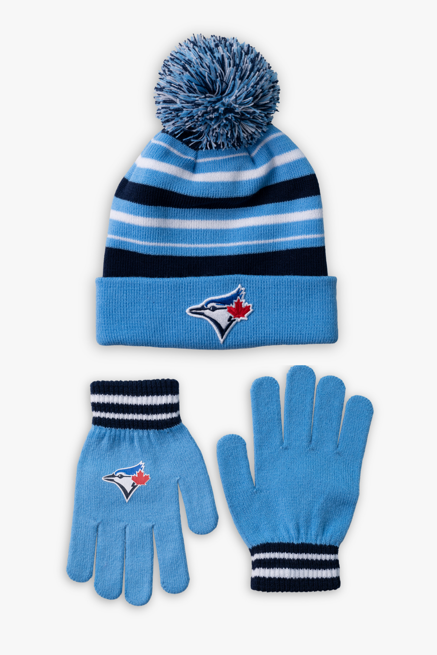 MLB Toronto Blue Jays Kids & Youth Knit Pom Toque and Glove Set