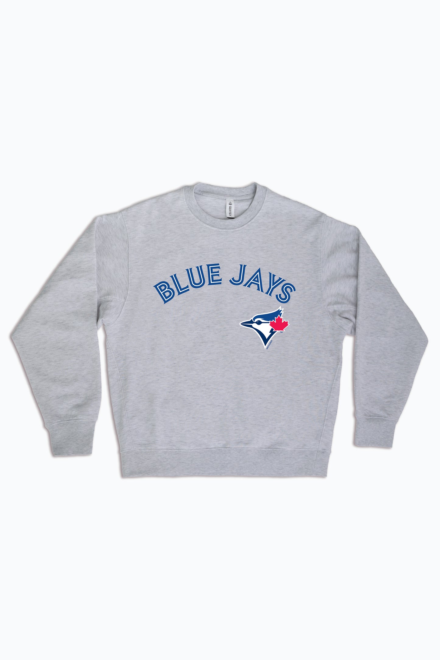 MLB Toronto Blue Jays Logo Crewneck Sweatshirt for Adult Men, Women | Unisex Heather Grey Pullover