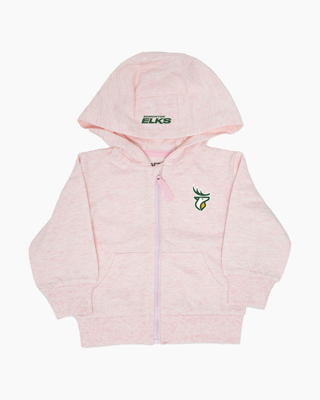 CFL Team Baby Infant French Terry Cotton Zip-Up Hoodie in Pink