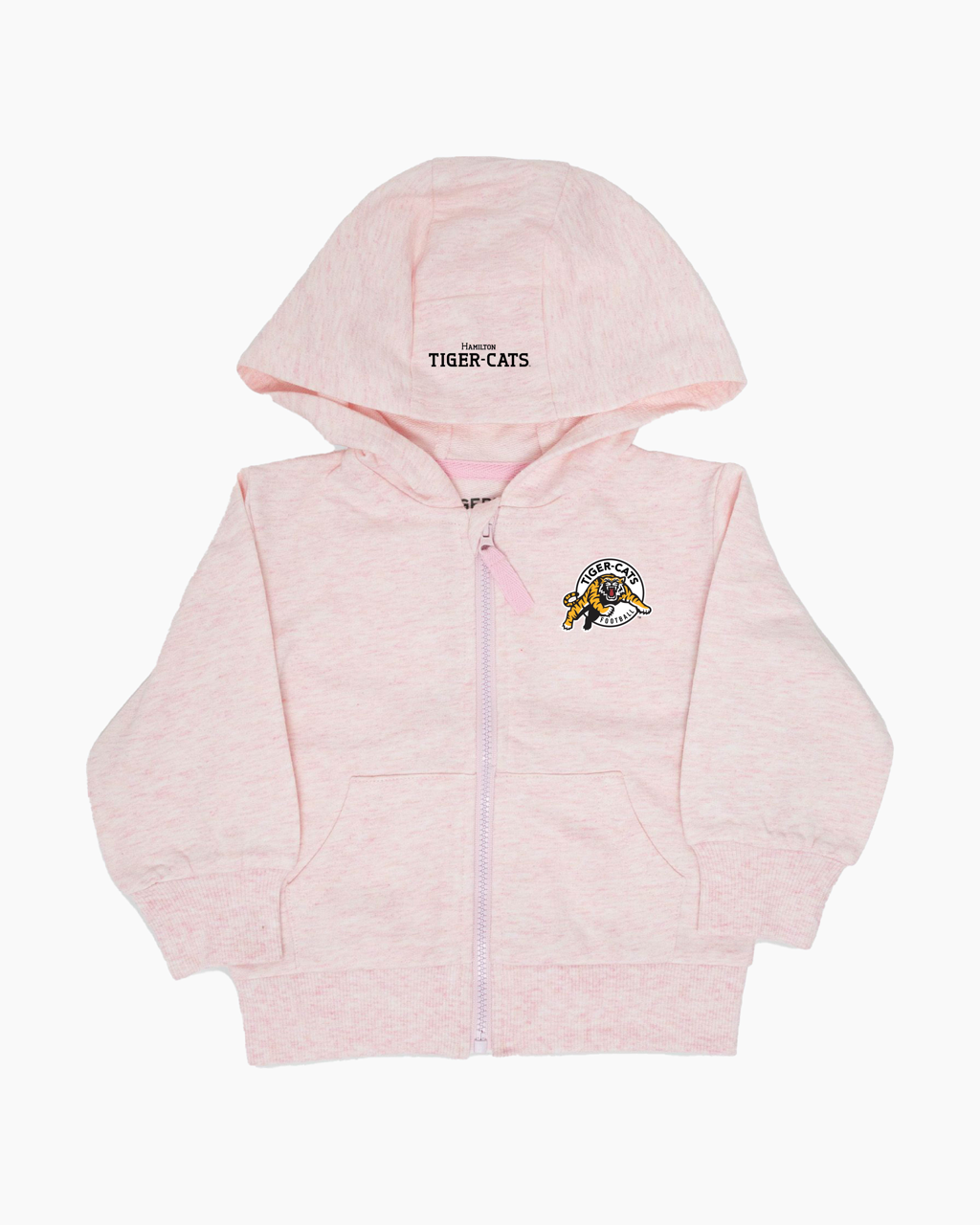 CFL Team Baby Infant French Terry Cotton Zip-Up Hoodie in Pink