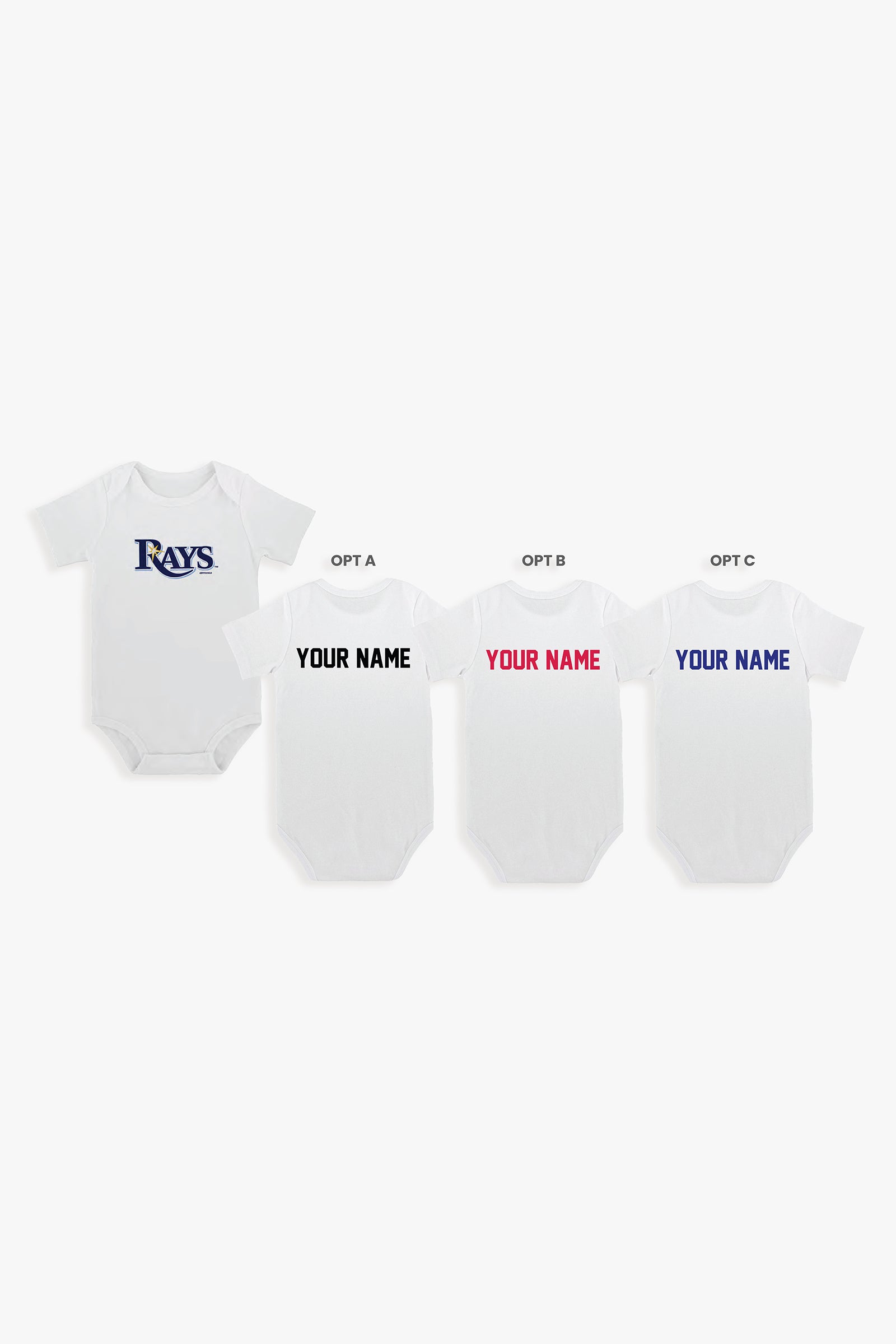 Gertex Customizable MLB Baby Bodysuit in White (0-3 Months)