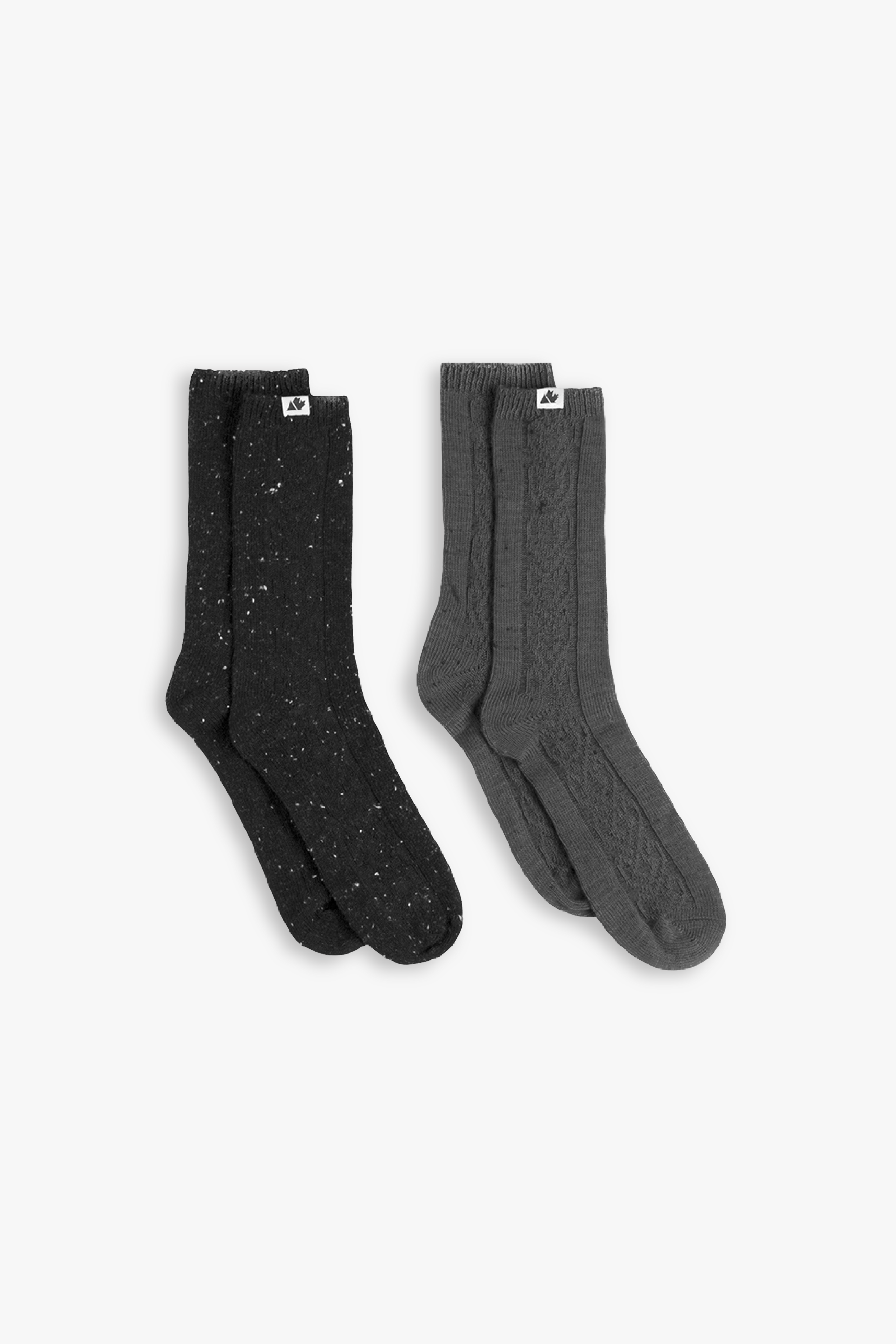 2-Pack Men's Nep Crew Socks