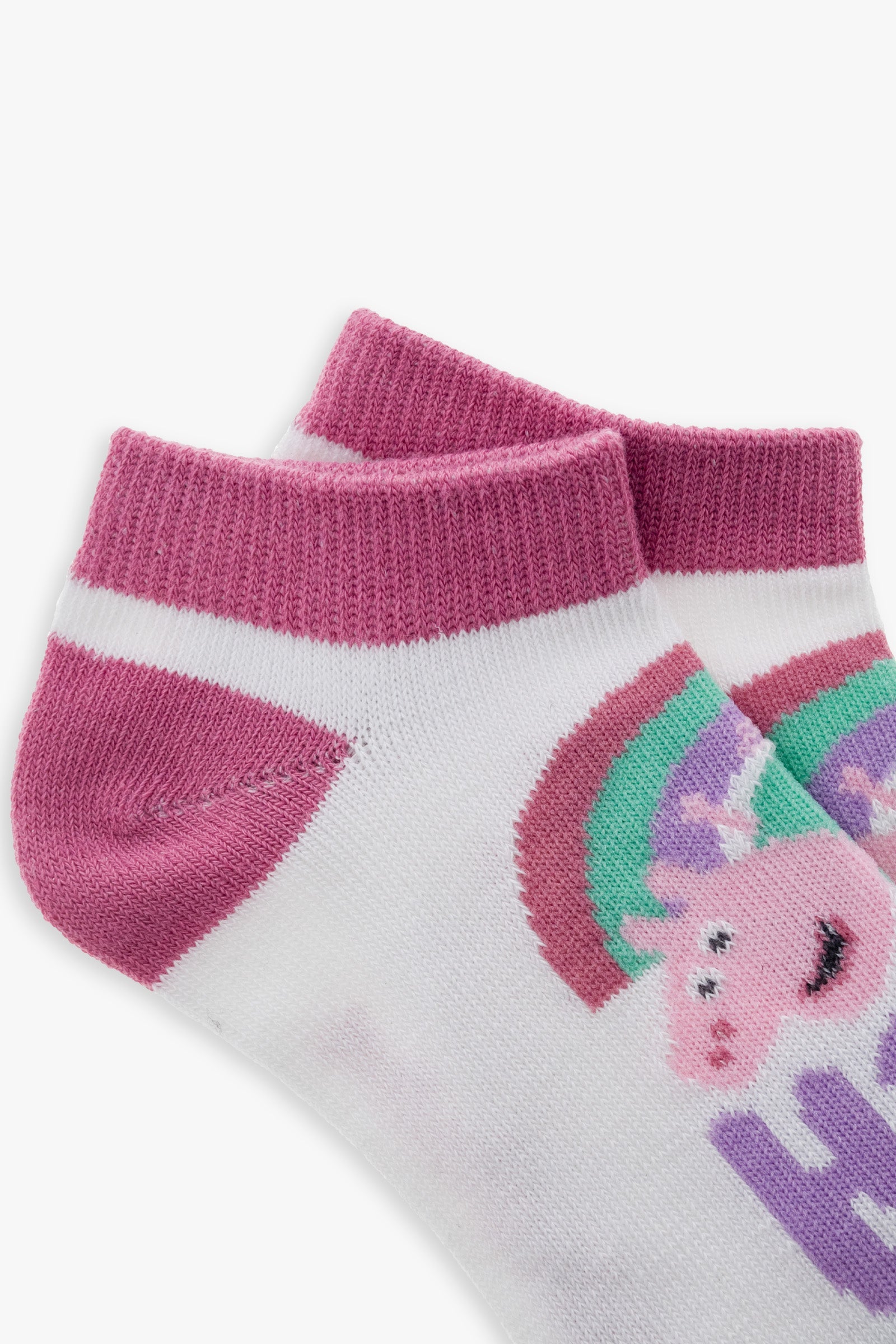 Gertex Peppa Pig Girls 3-Pack No-Show Ankle Socks