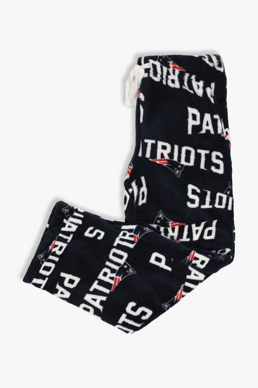 New England Patriots Youth Fleece Pajama Pants, NFL Kids Lounge Pants with Pockets, Children's S-XL
