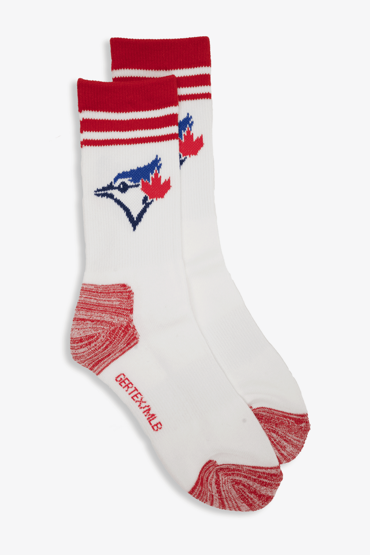 Toronto Blue Jays Kids Athletic Crew Socks 3-Pack, Cushioned MLB Baseball Socks, Child to Youth Size