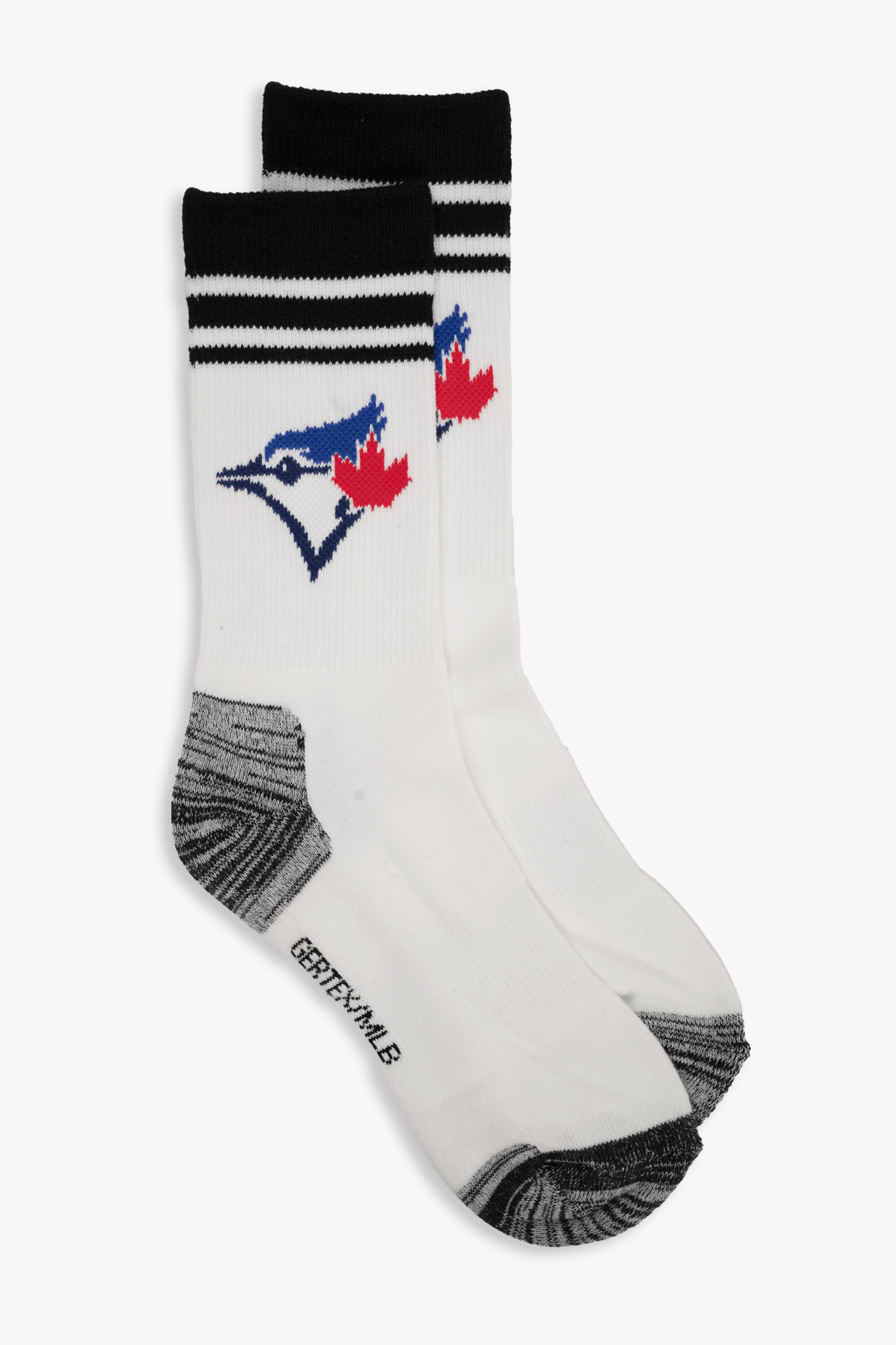 Toronto Blue Jays Kids Athletic Crew Socks 3-Pack, Cushioned MLB Baseball Socks, Child to Youth Size