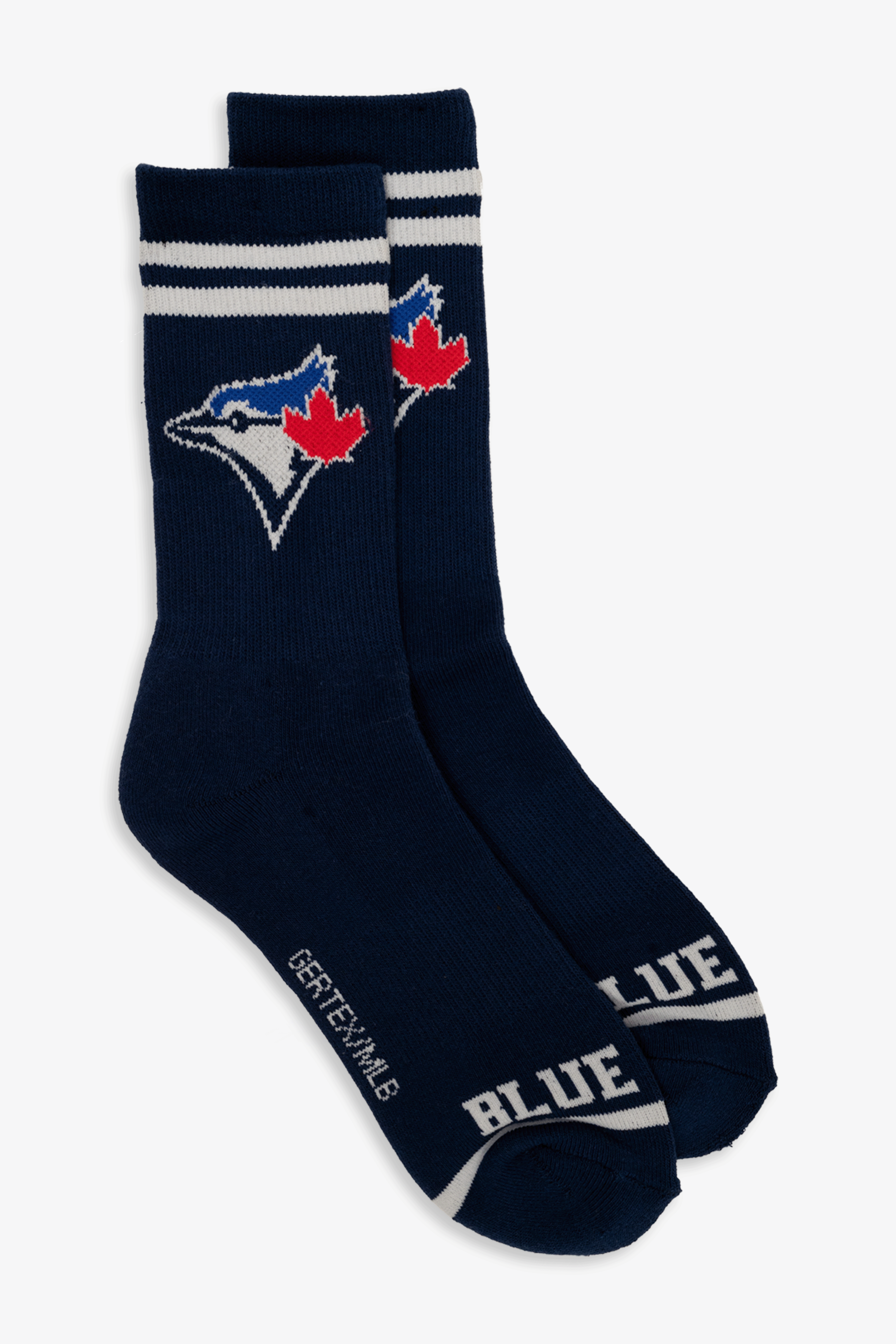 Toronto Blue Jays Women's Athletic Crew Socks, 3-Pack Ladies Cushioned MLB Sport Socks, 9-11