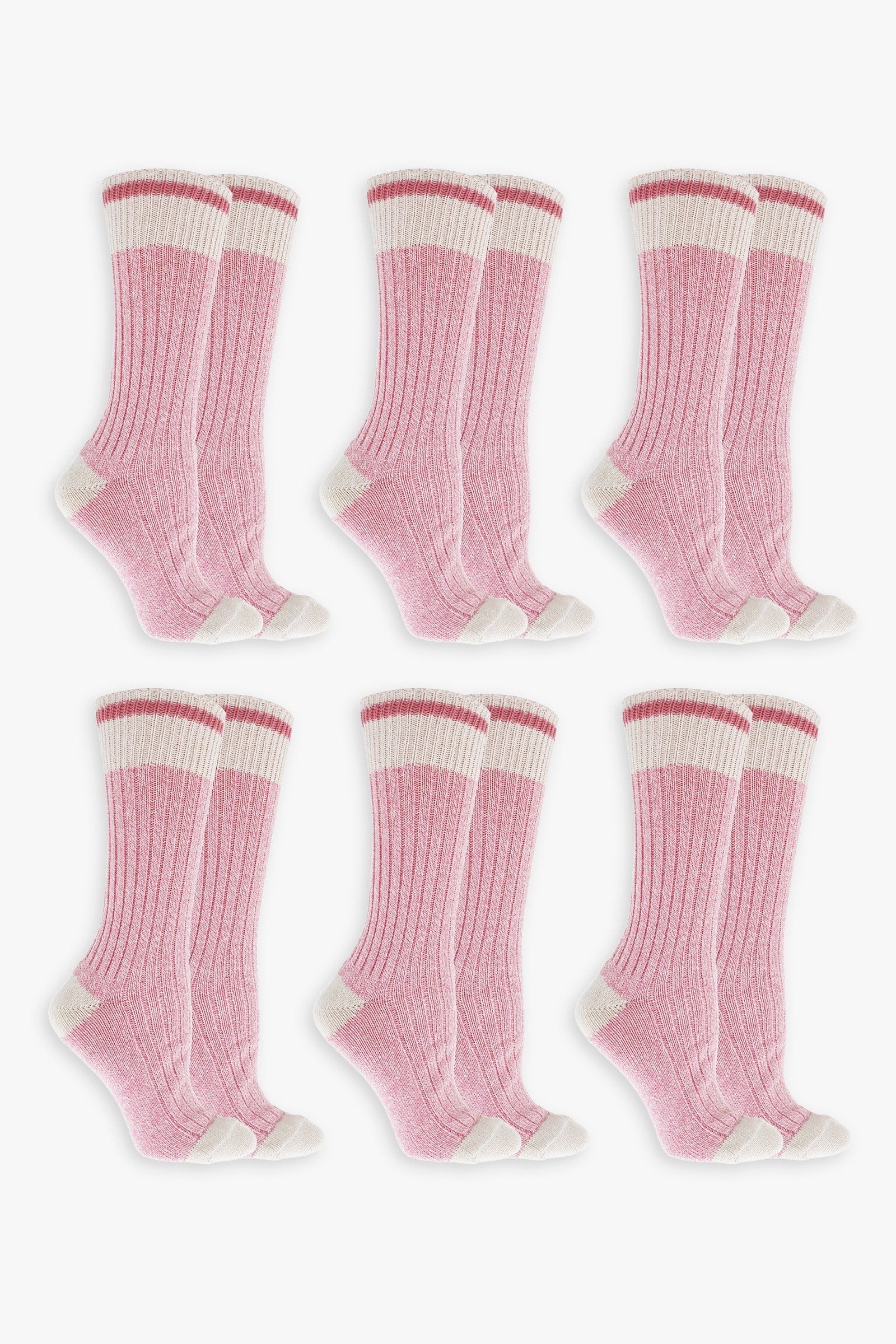 Pink Ladies Multipack Boot Socks