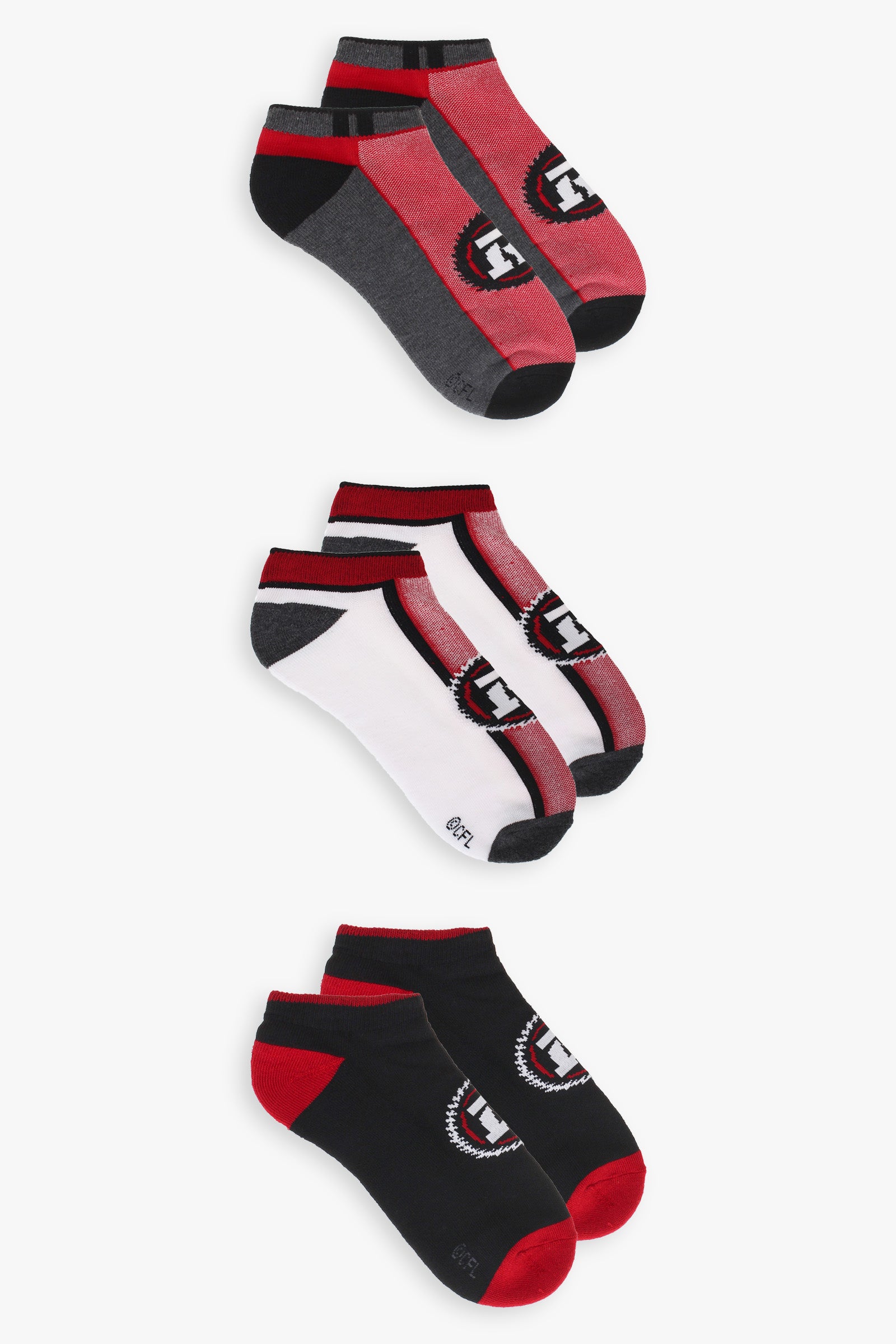 CFL Mens 3-Pack Ankle Socks
