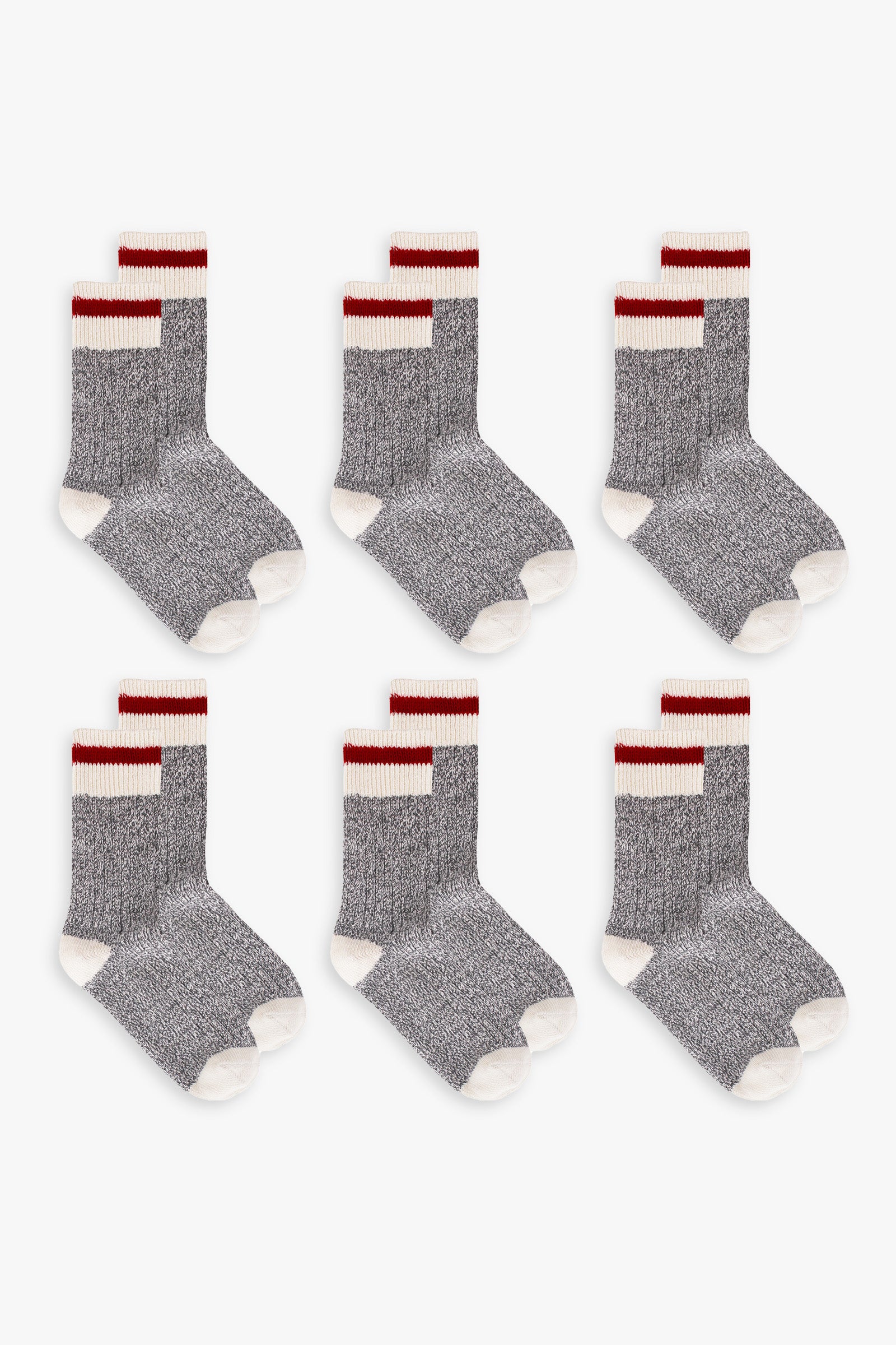 Grey Ladies Multipack Boot Socks