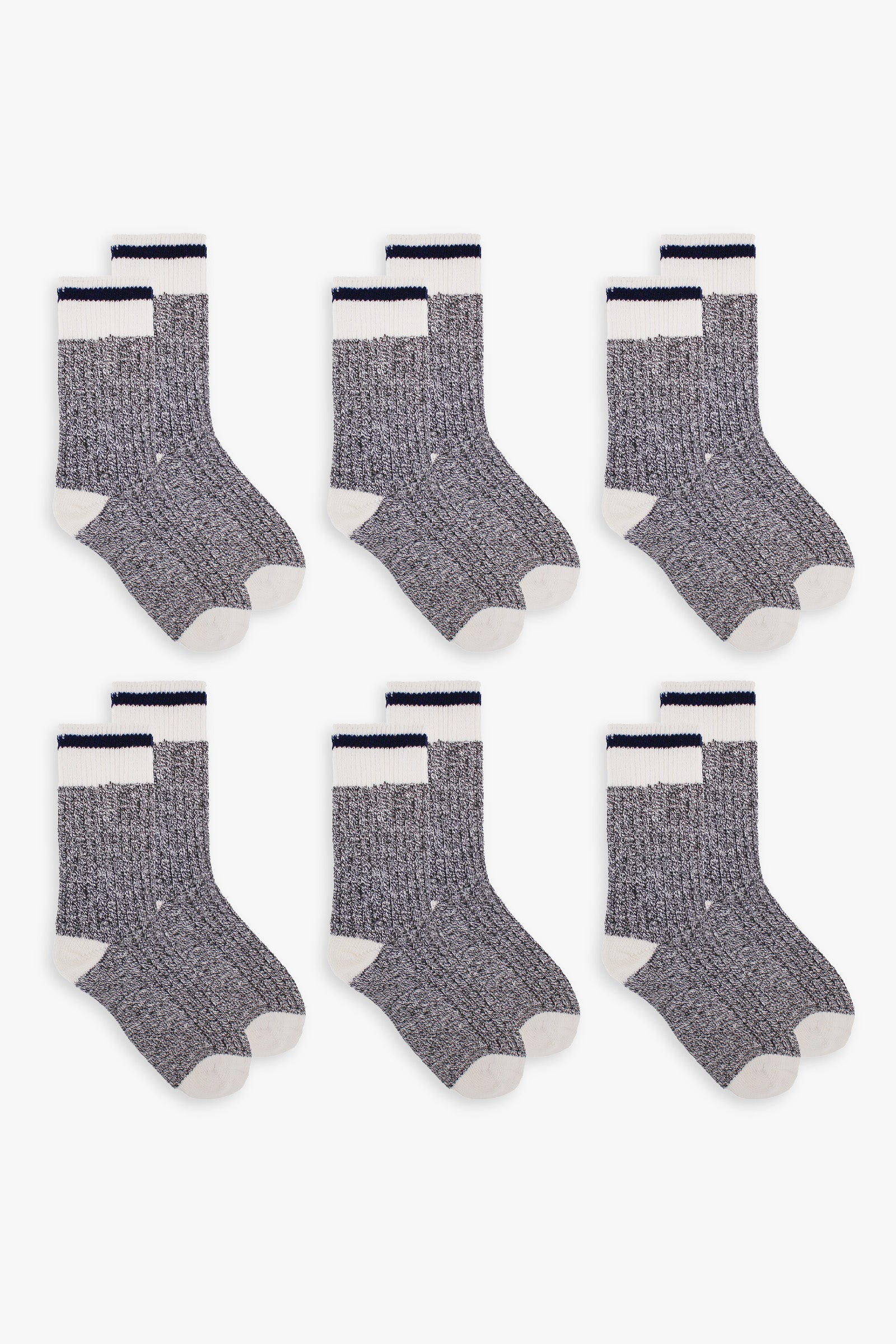 Great Northern Grey & Navy Ladies Boot Socks