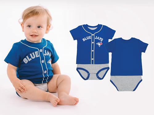 MLB Toronto Blue Jays Fooler T-Shirt Baby Onesie Bodysuit With Snap Closure