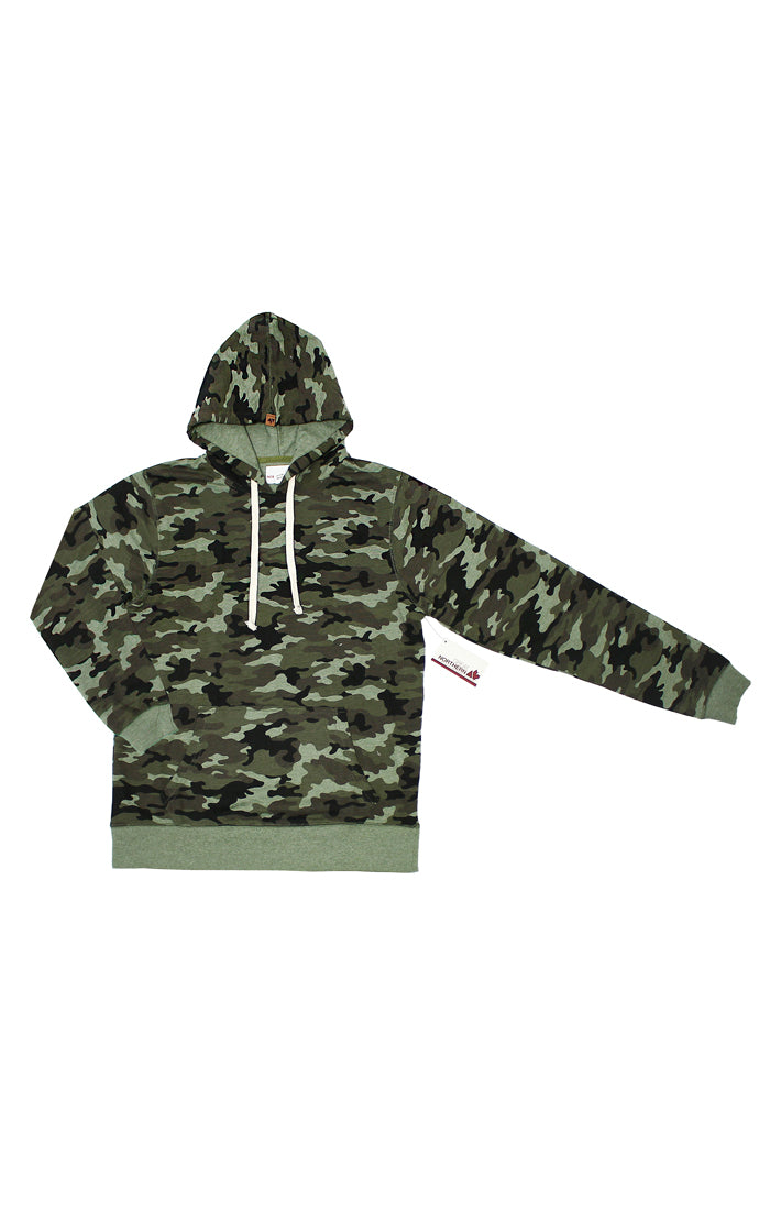 Ladies Camouflage French Terry Hooded Sweatshirt