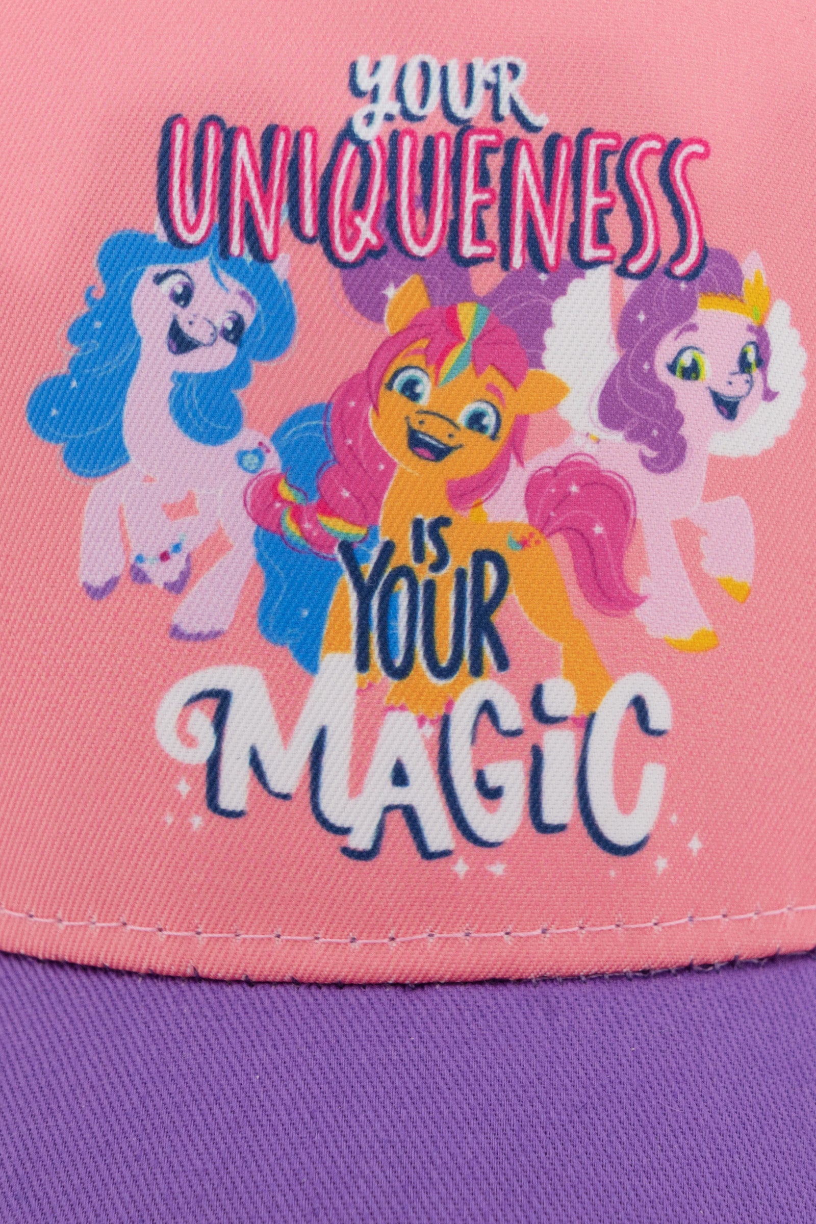My Little Pony Youth Girls Pink & Purple Baseball Cap Hat | Size 4-6X