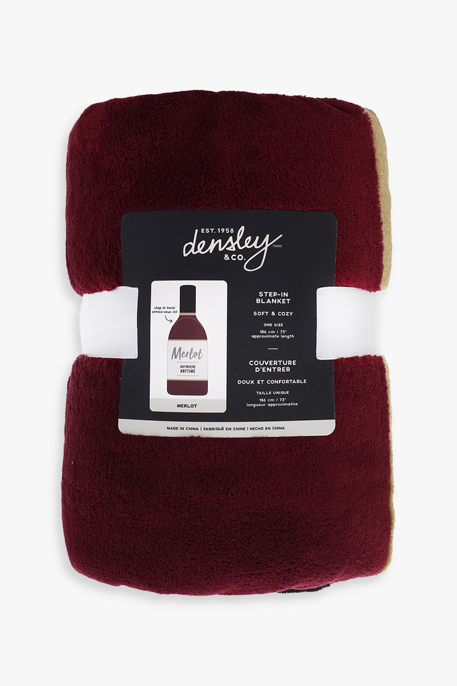 Cozy Novelty Step-in Wine Lover Lounger Blanket