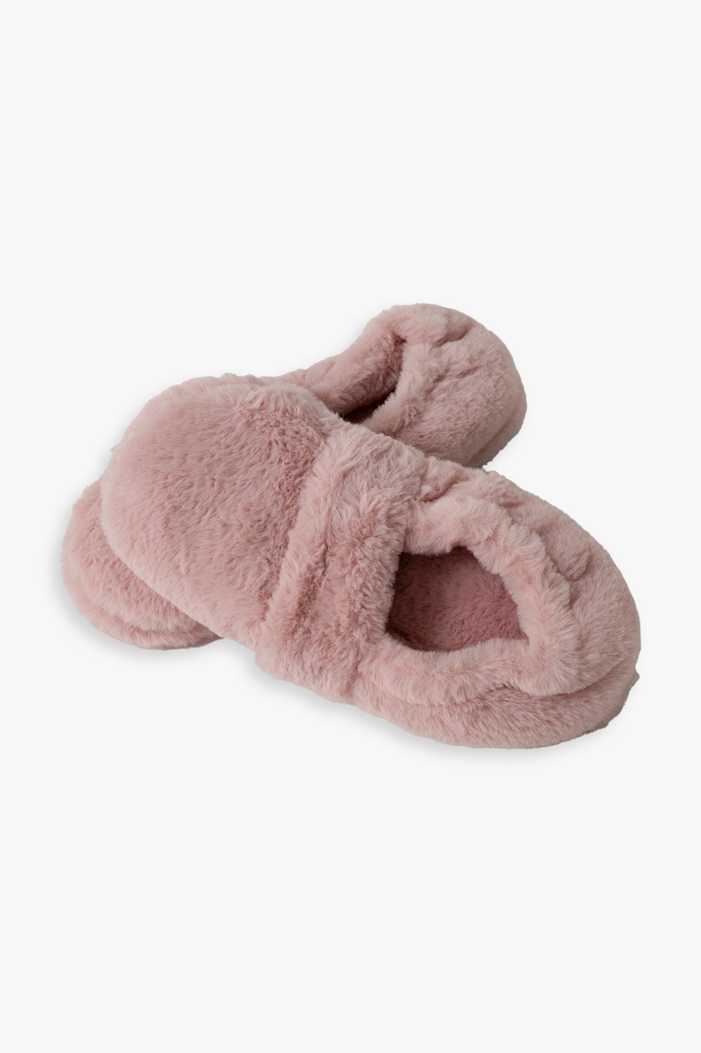 Faux Fur Ladies Heatable Slippers