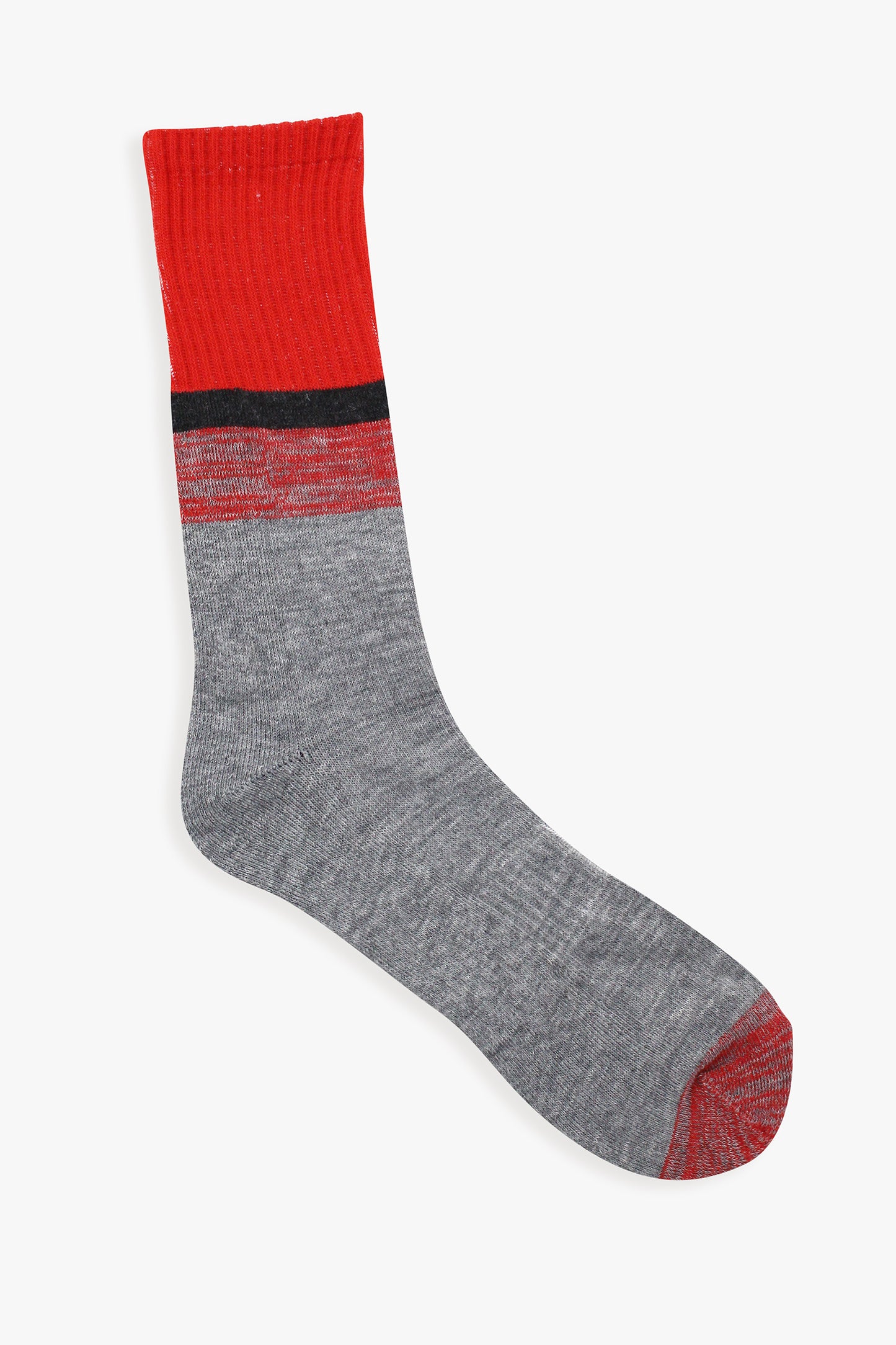 Mens Grey 4-Pack Athletic Crew Socks