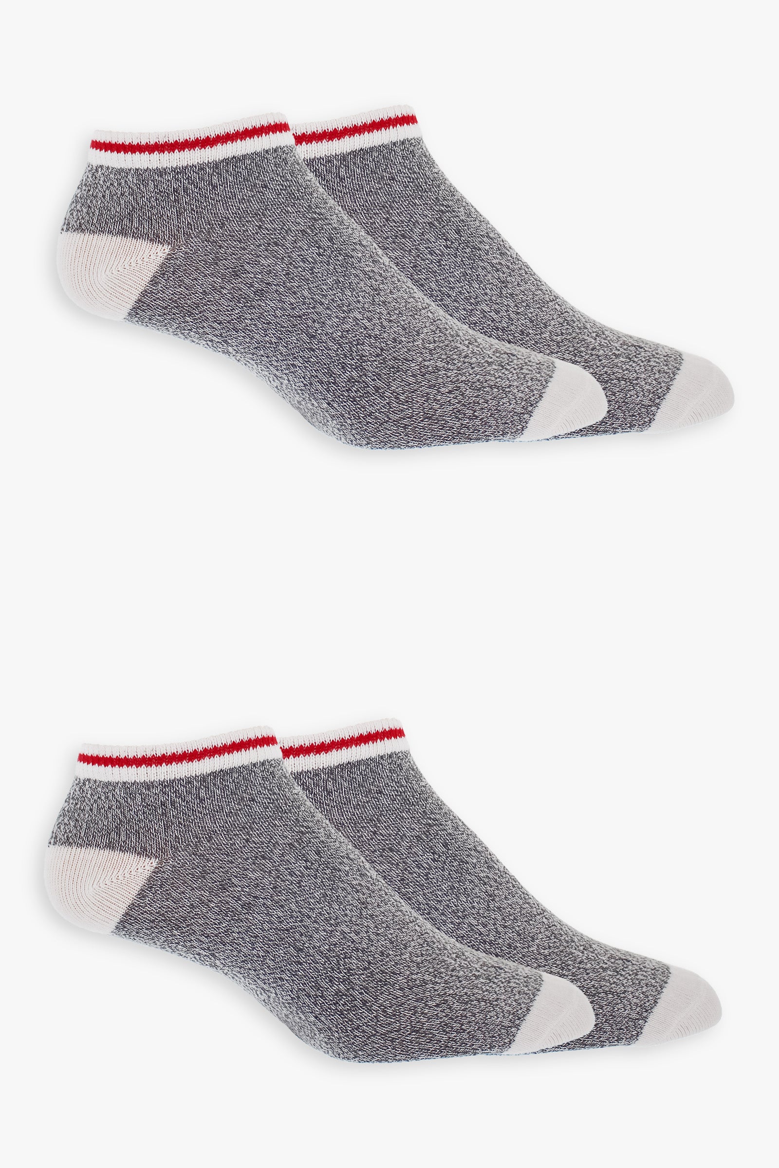 Great Northern Men's 2-Pack Half Terry No Show Socks