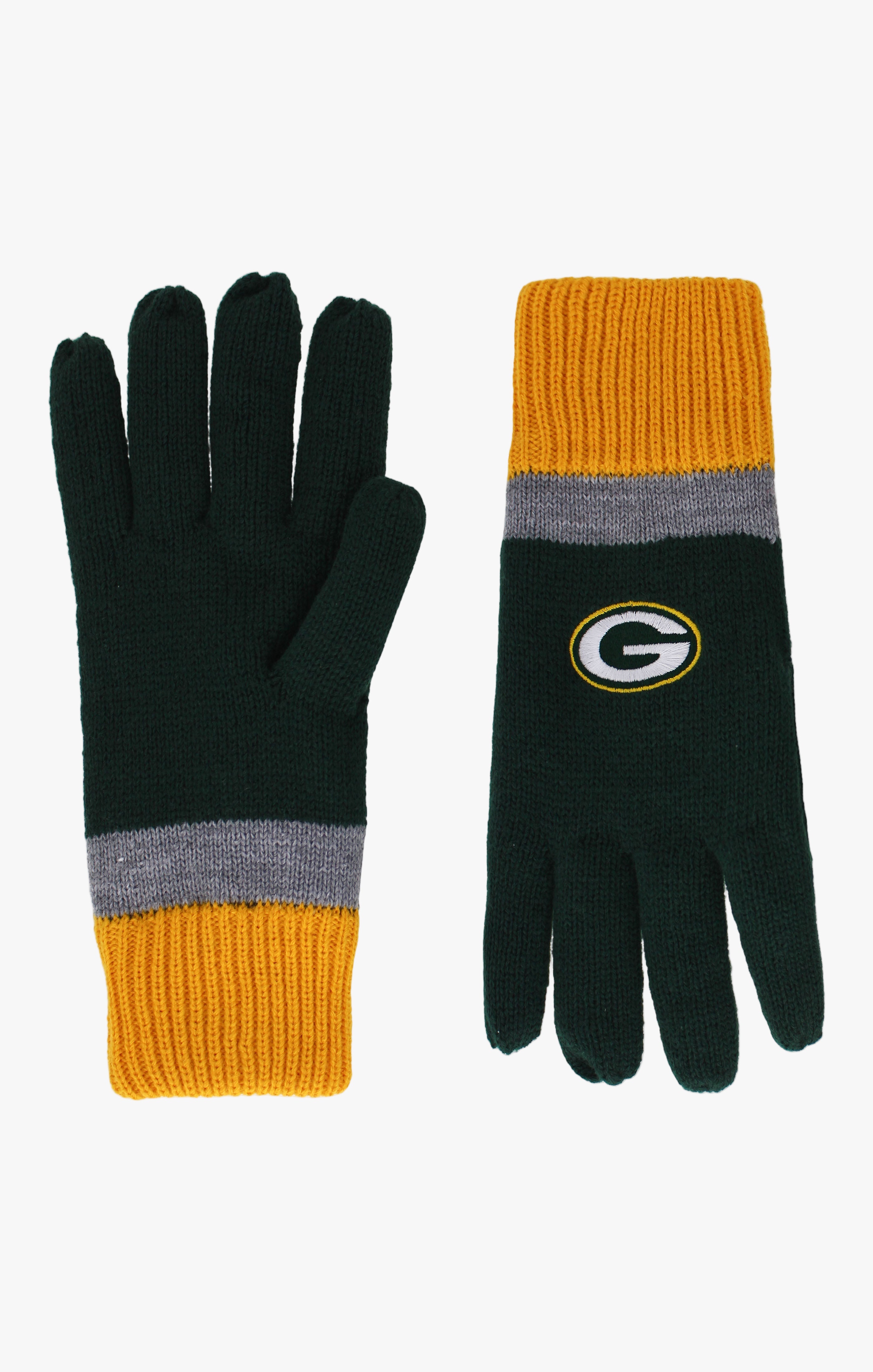 NFL Green Bay Packers Men's Lined Winter Cold Weather Gloves