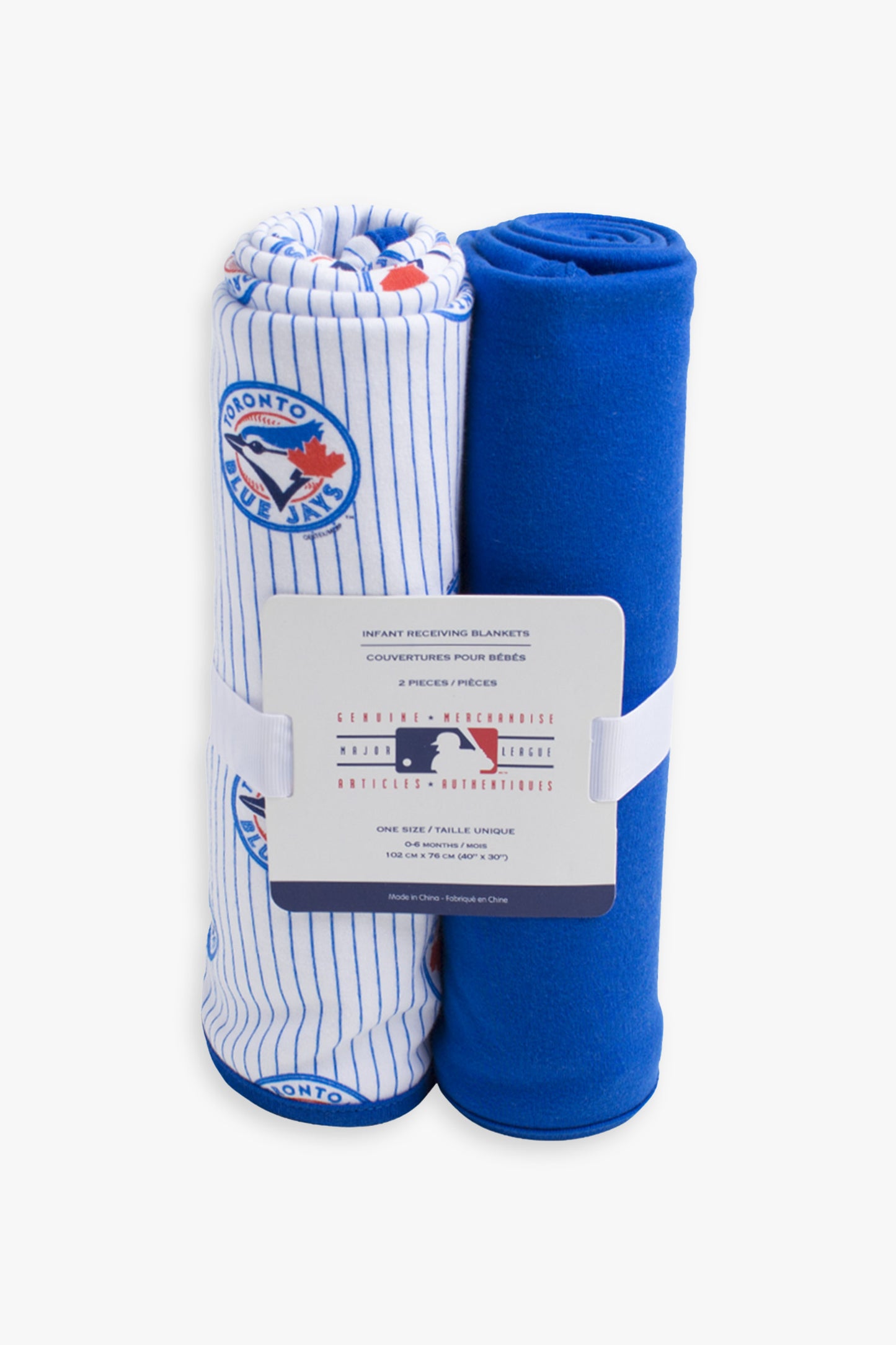 MLB Toronto Blue Jays 2-Pack Baby Receiving Blankets
