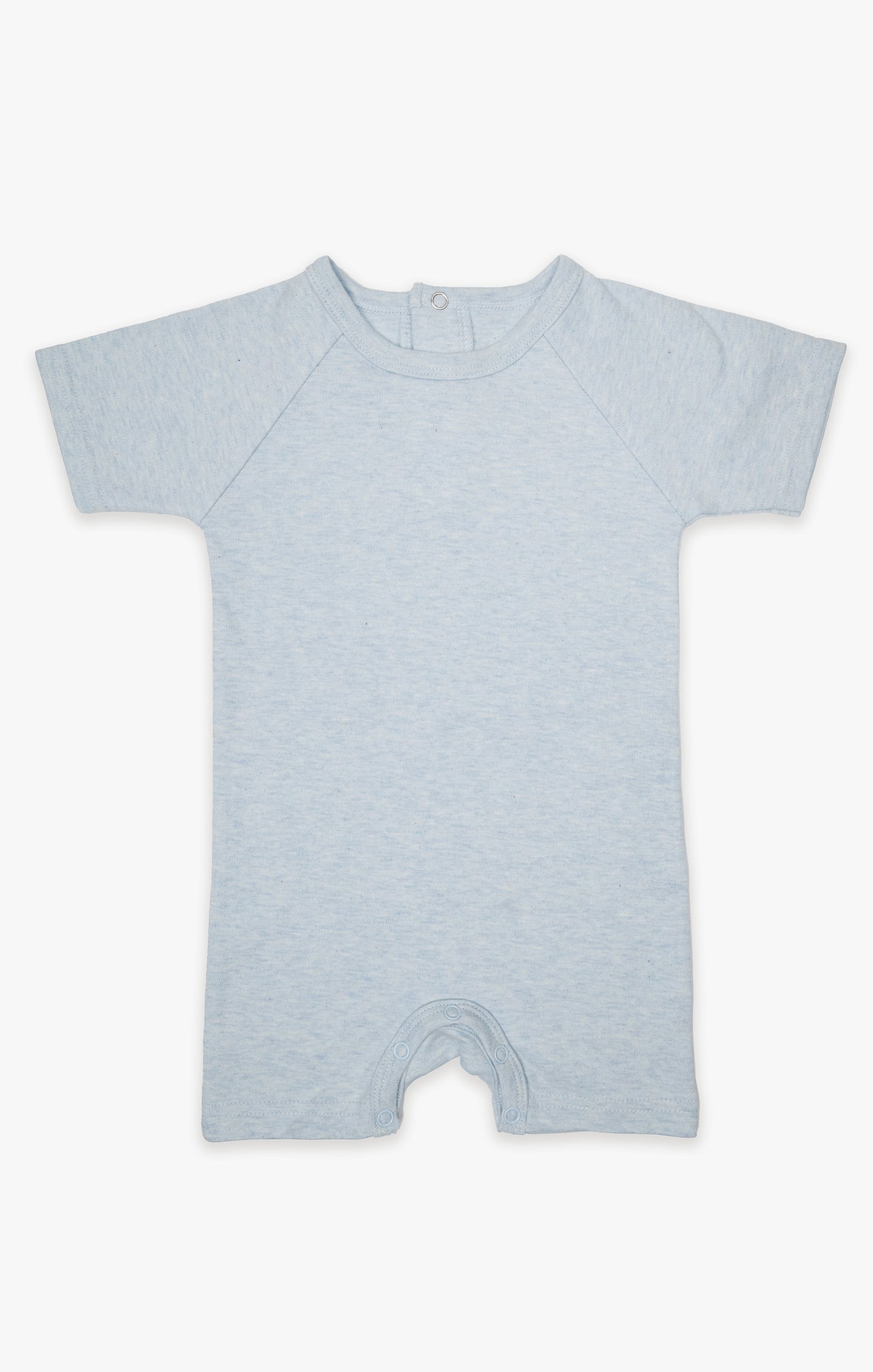 Baby Blue Organic French Terry Cotton Baby Romper
