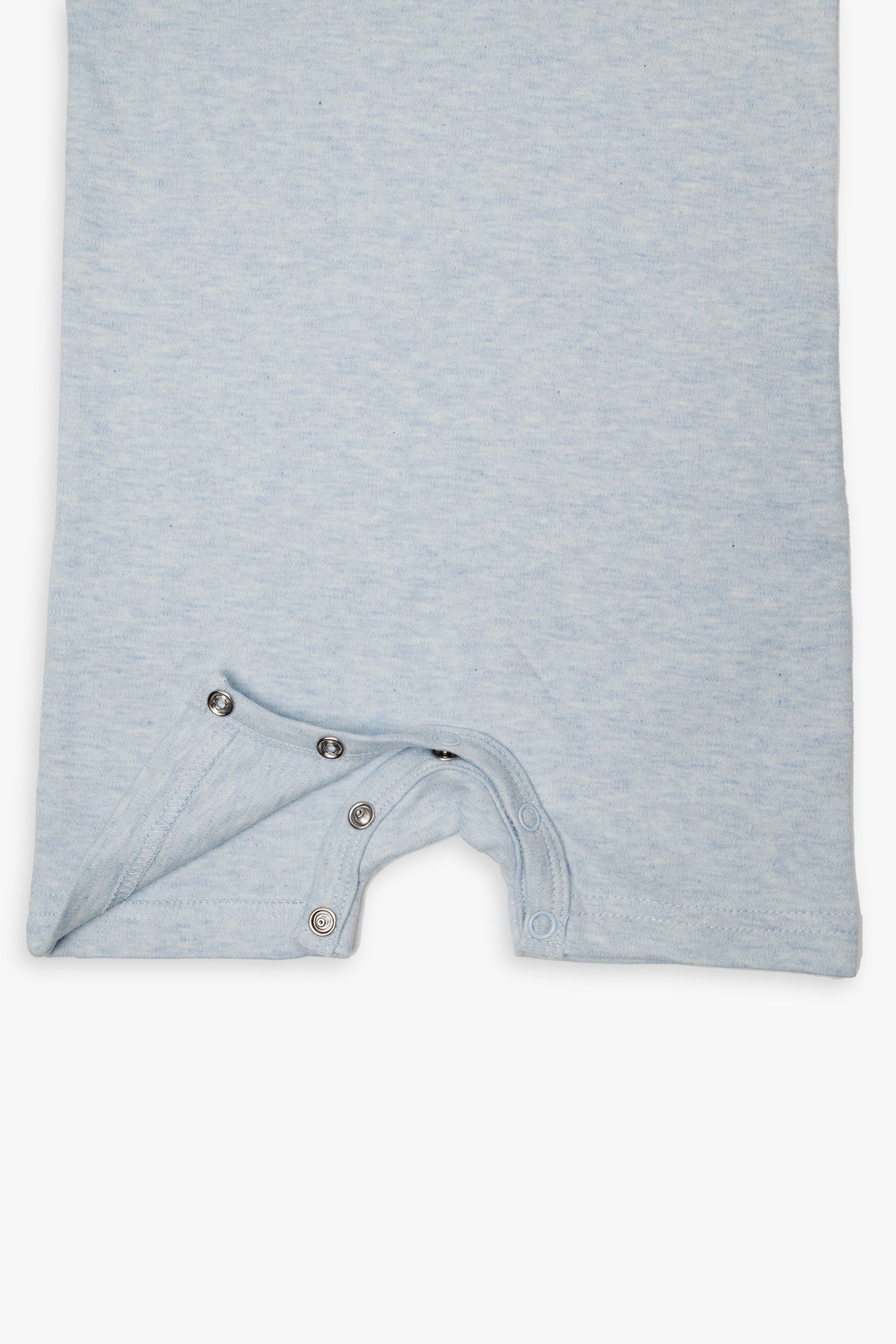 Baby Blue Organic French Terry Cotton Baby Romper