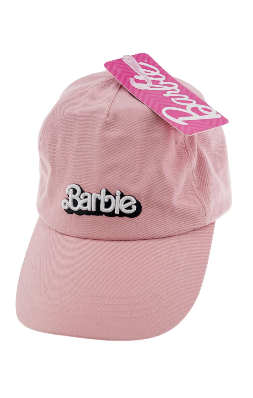 Gertex Ladies Womens Pink Baseball Cap Hat with 3D Embroidery Logo | One Size | Licensed Barbie