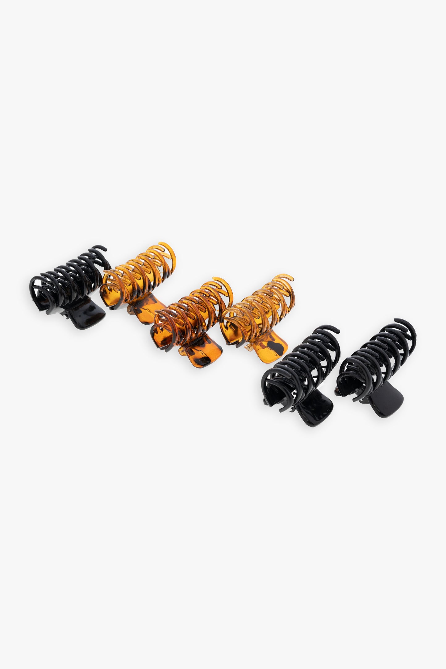 Hold Tight Double Teeth Claw Clips in Black and Tortoise Shell