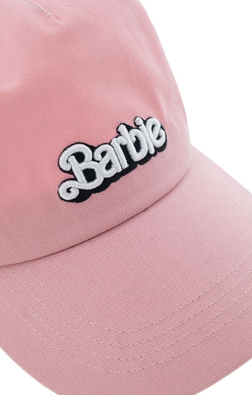 Gertex Ladies Womens Pink Baseball Cap Hat with 3D Embroidery Logo | One Size | Licensed Barbie