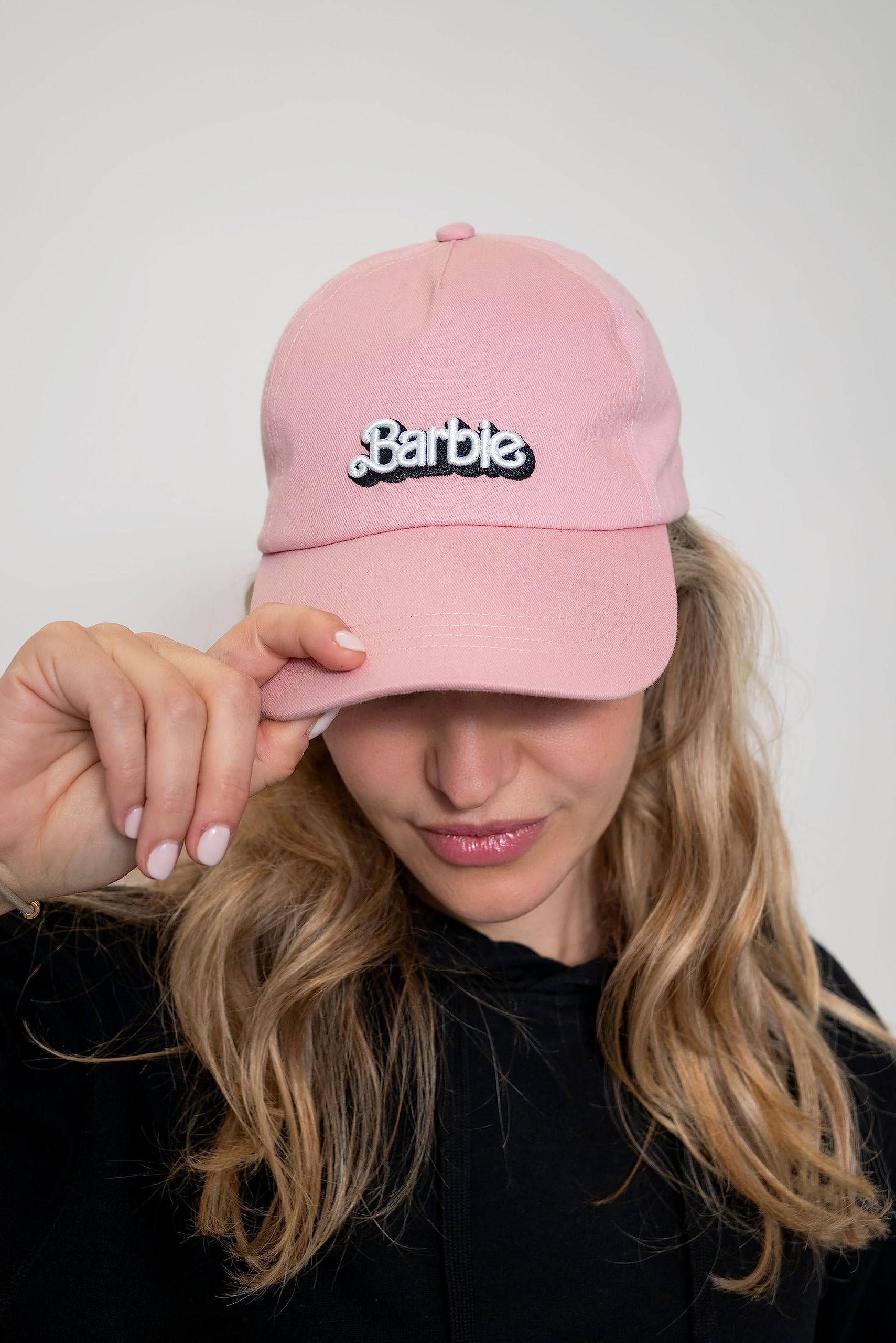 Gertex Ladies Womens Pink Baseball Cap Hat with 3D Embroidery Logo | One Size | Licensed Barbie