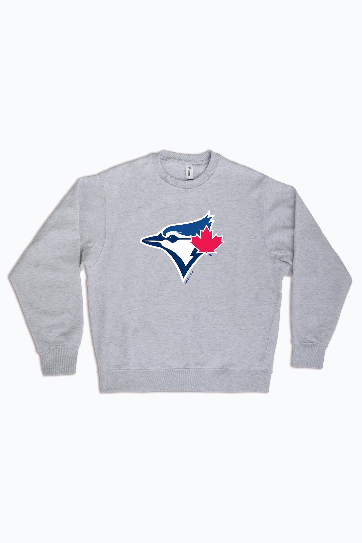 MLB Toronto Blue Jays Logo Crewneck Sweatshirt for Adult Men, Women | Unisex Heather Grey Pullover