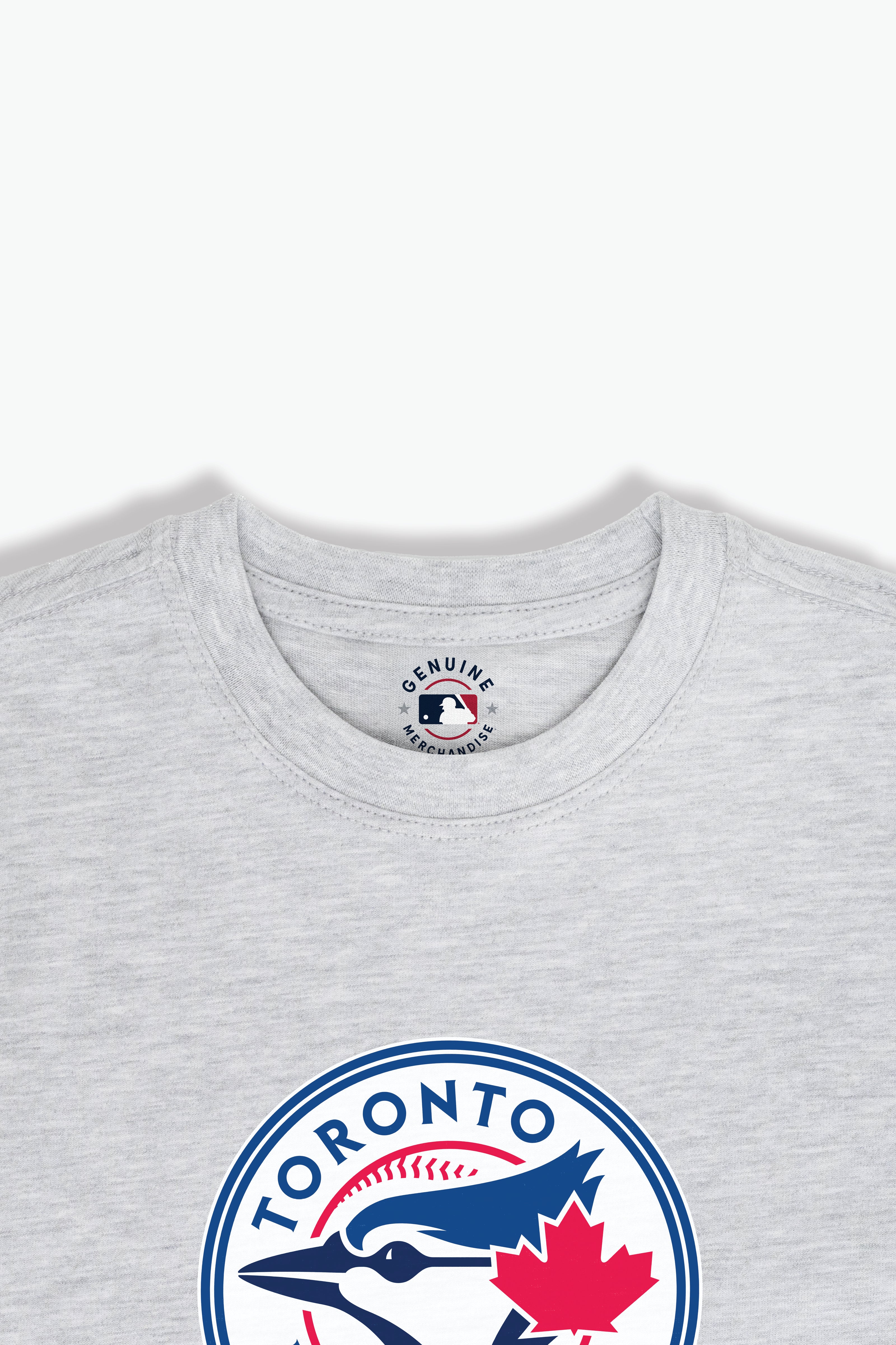 Heather Grey MLB Toronto Blue Jays Baby/Toddler T-Shirt, Soft Combed Cotton, 6M-4T
