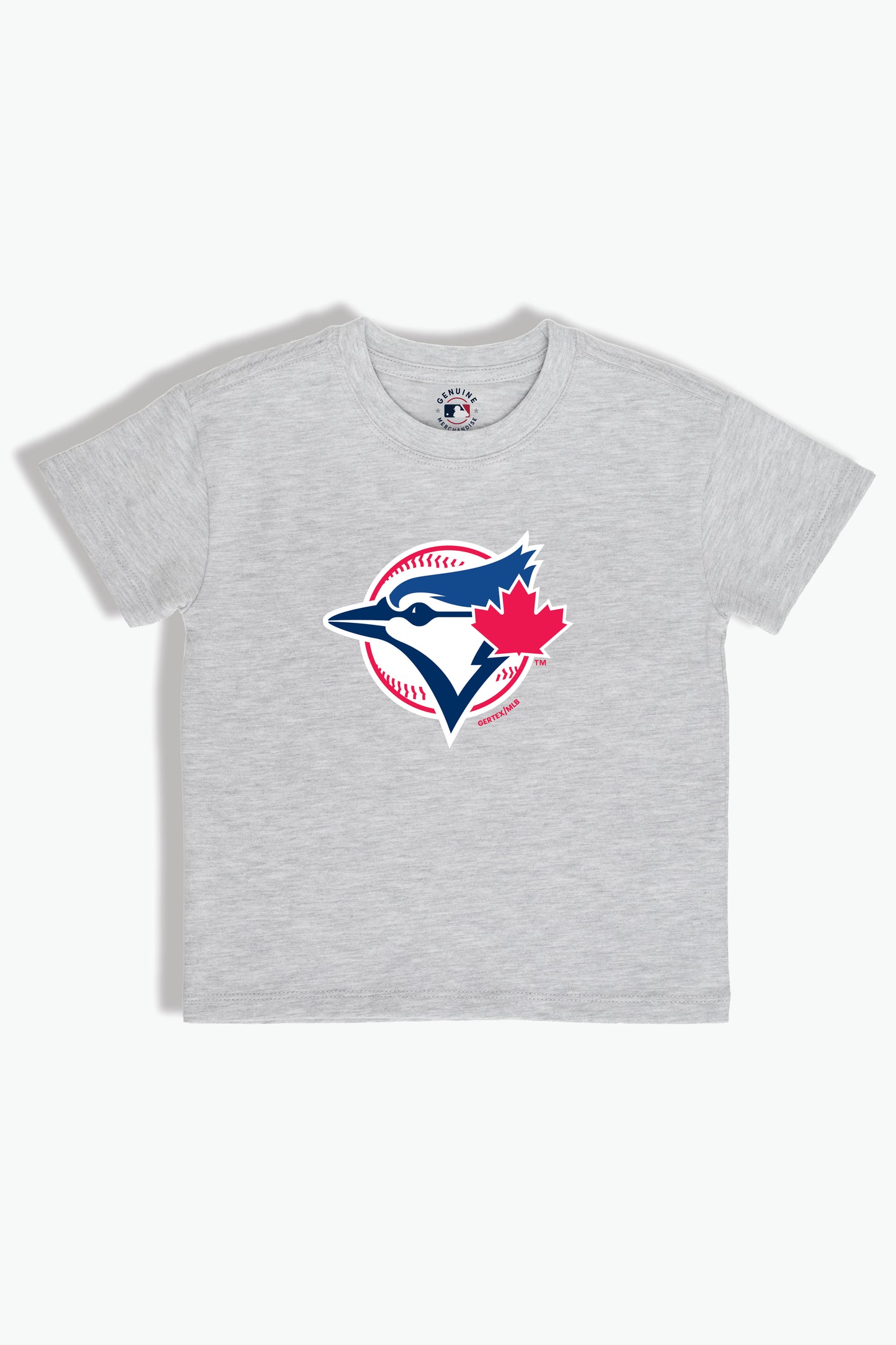 Heather Grey MLB Toronto Blue Jays Baby/Toddler T-Shirt, Soft Combed Cotton, 6M-4T