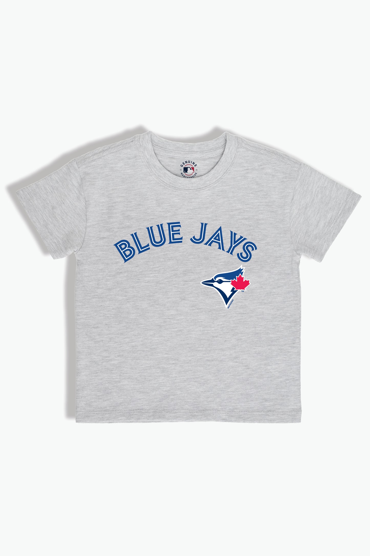 Heather Grey MLB Toronto Blue Jays Baby/Toddler T-Shirt, Soft Combed Cotton, 6M-4T