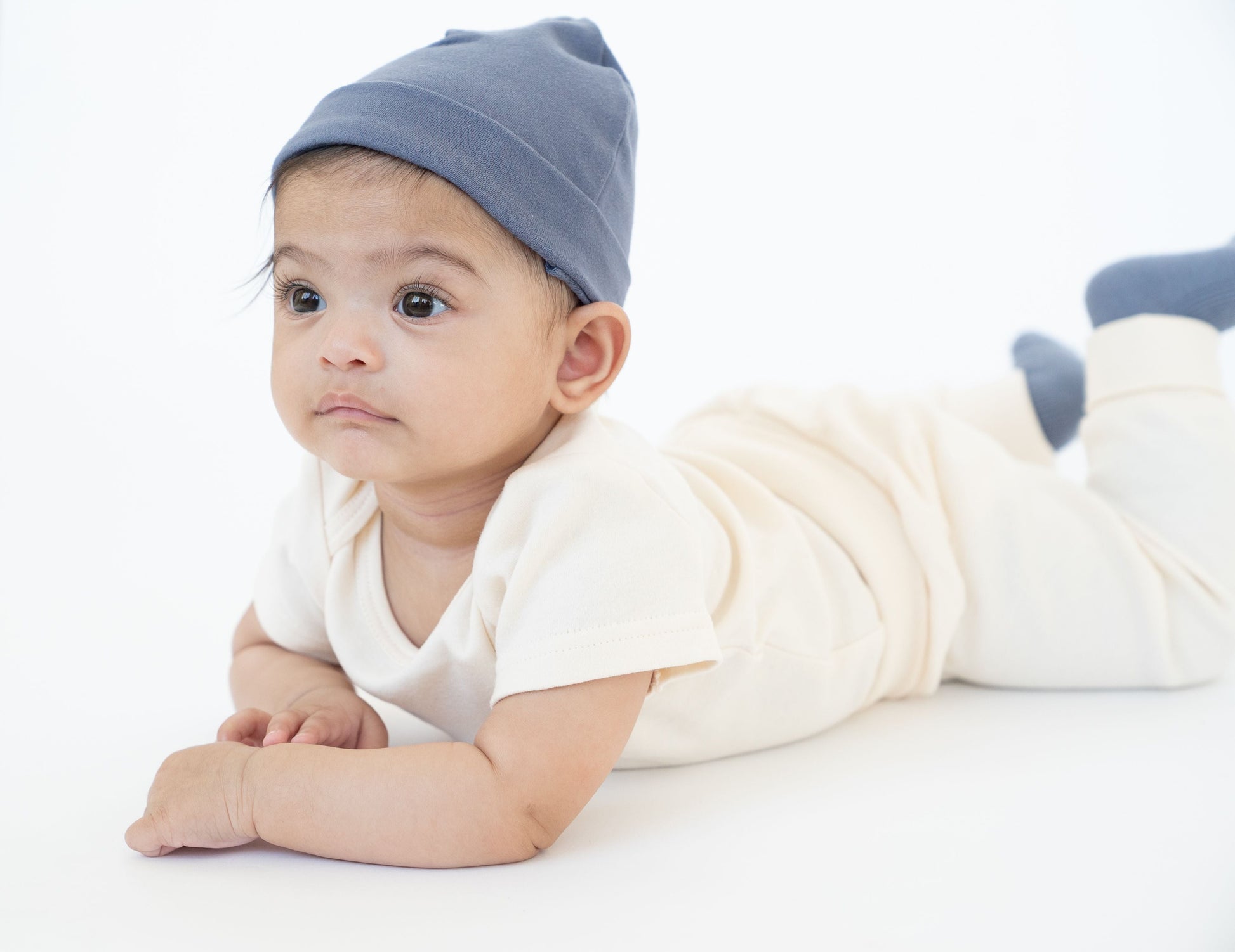 Snugabye Baby Organic Cotton Beanie - Folkstone Grey