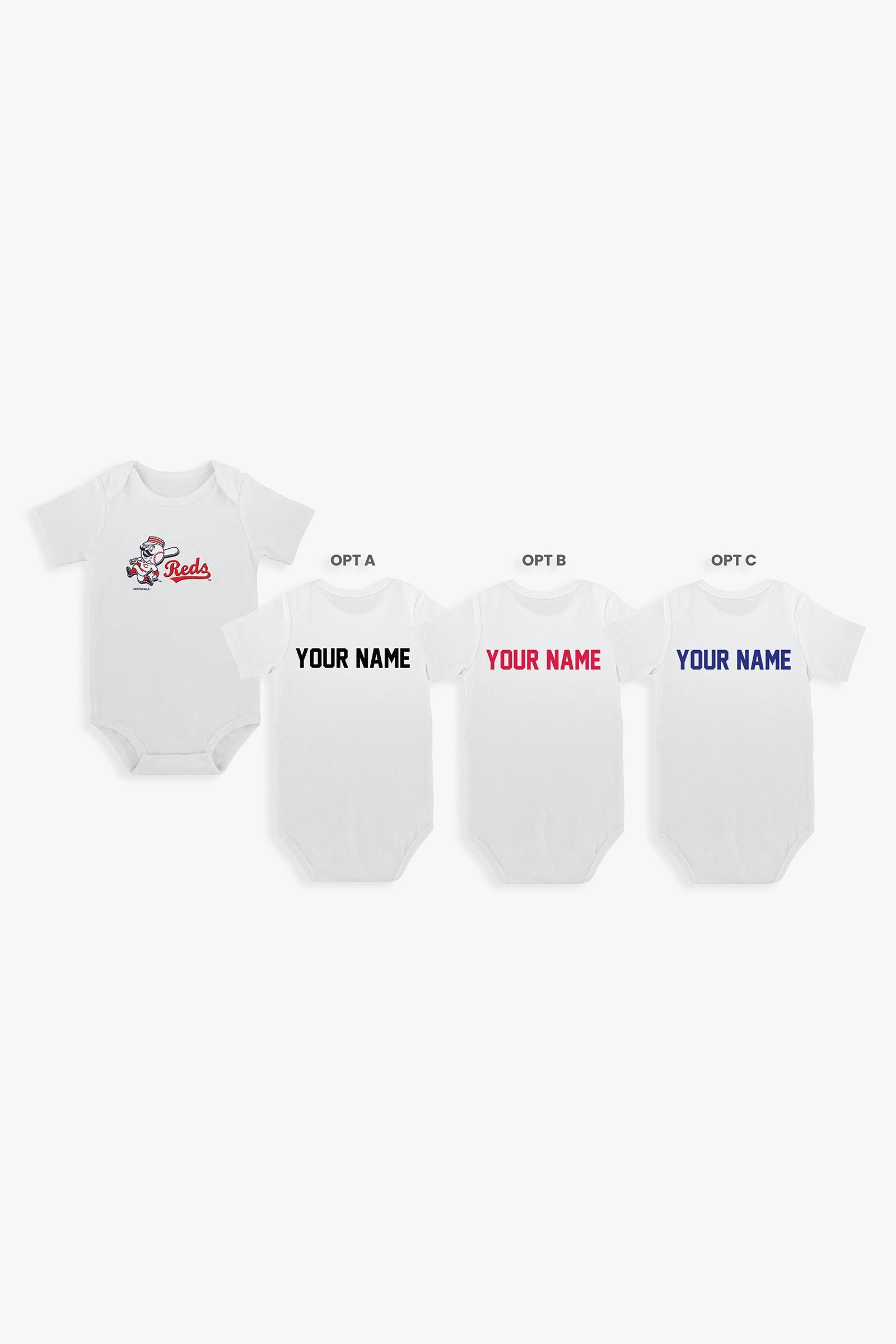 Customizable MLB Baby Bodysuit in White (3-6 Months)