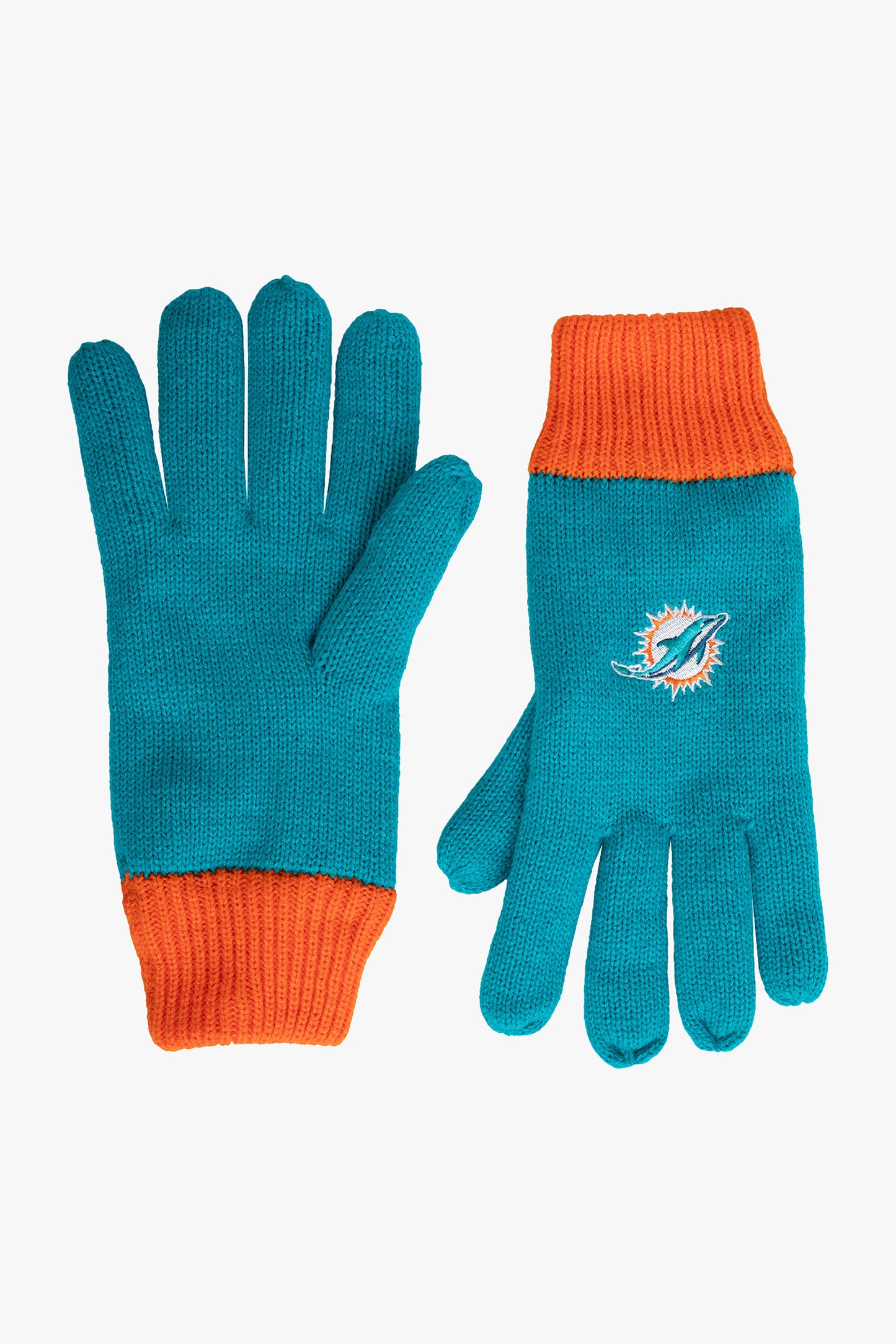 NFL Miami Dolphins Men's Lined Winter Cold Weather Gloves