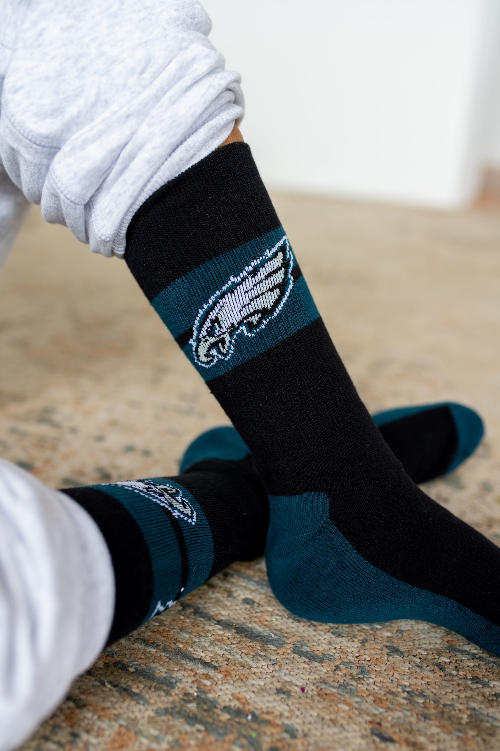 Men's NFL Philadelphia Eagles 3-Pack Sport Crew Fan Socks