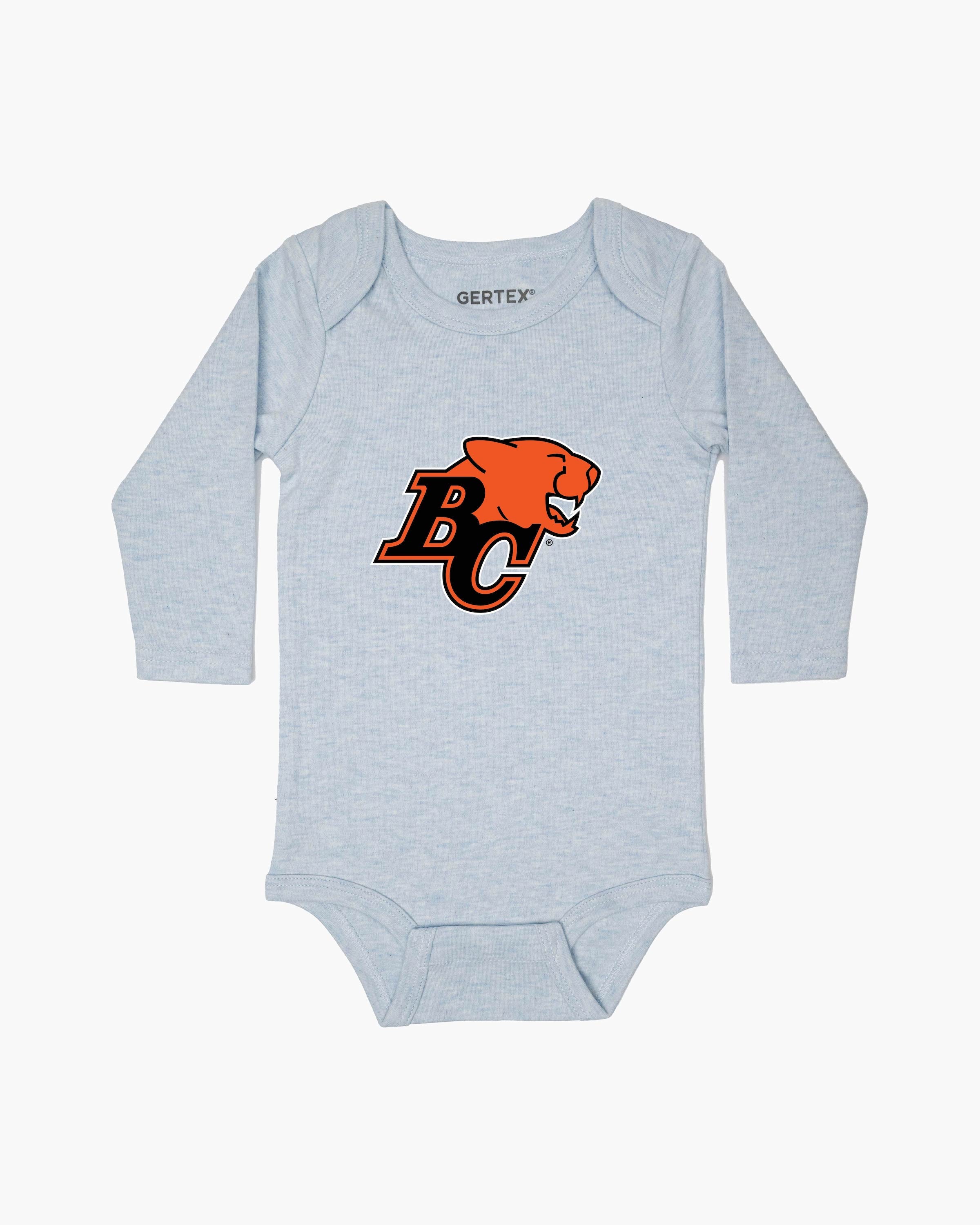 CFL Team Baby Blue Organic Baby Long Sleeve Bodysuit