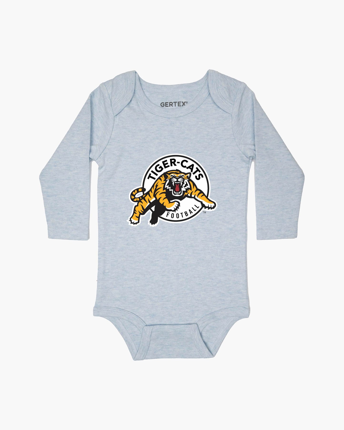 CFL Team Baby Blue Organic Baby Long Sleeve Bodysuit