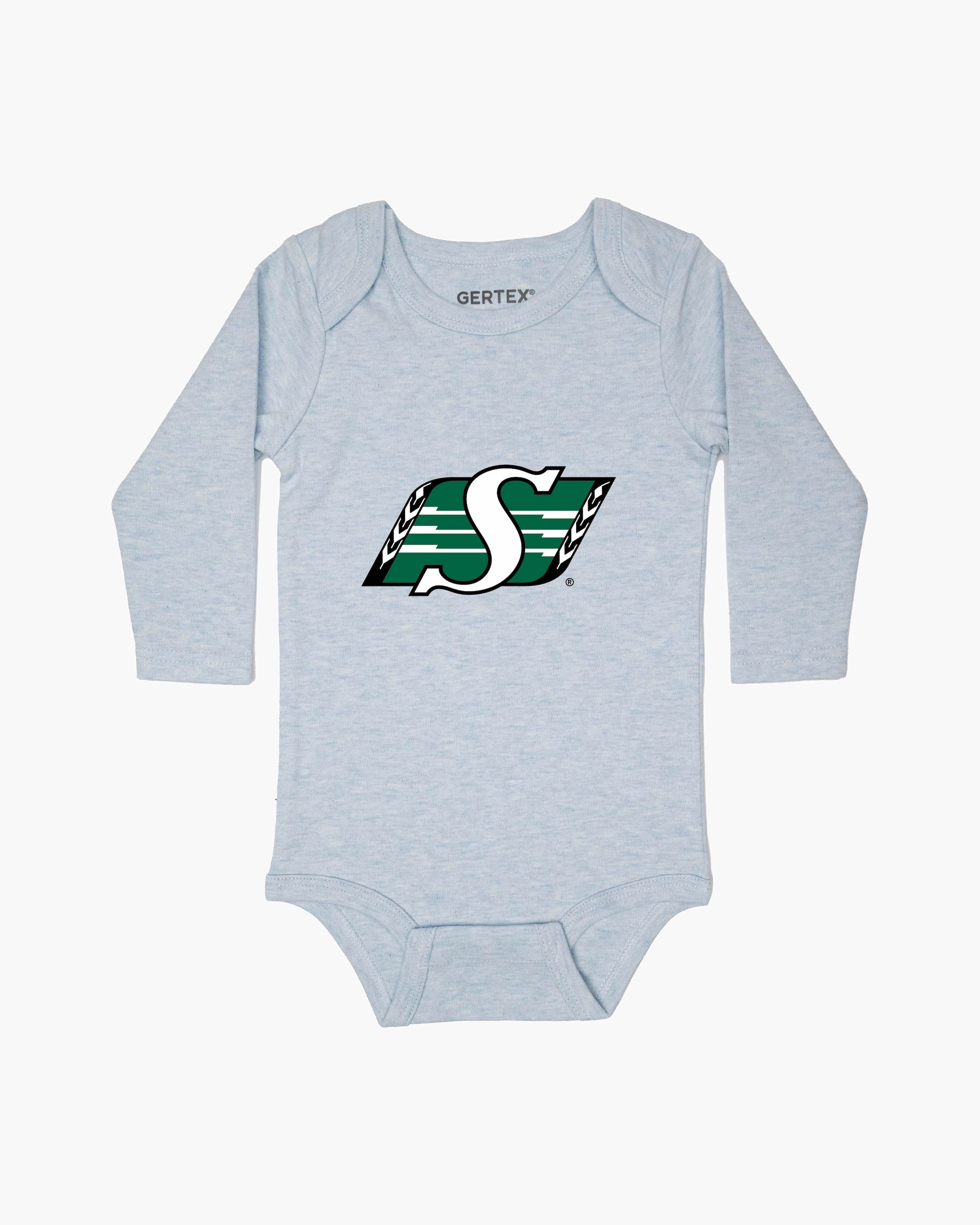 CFL Team Baby Blue Organic Baby Long Sleeve Bodysuit