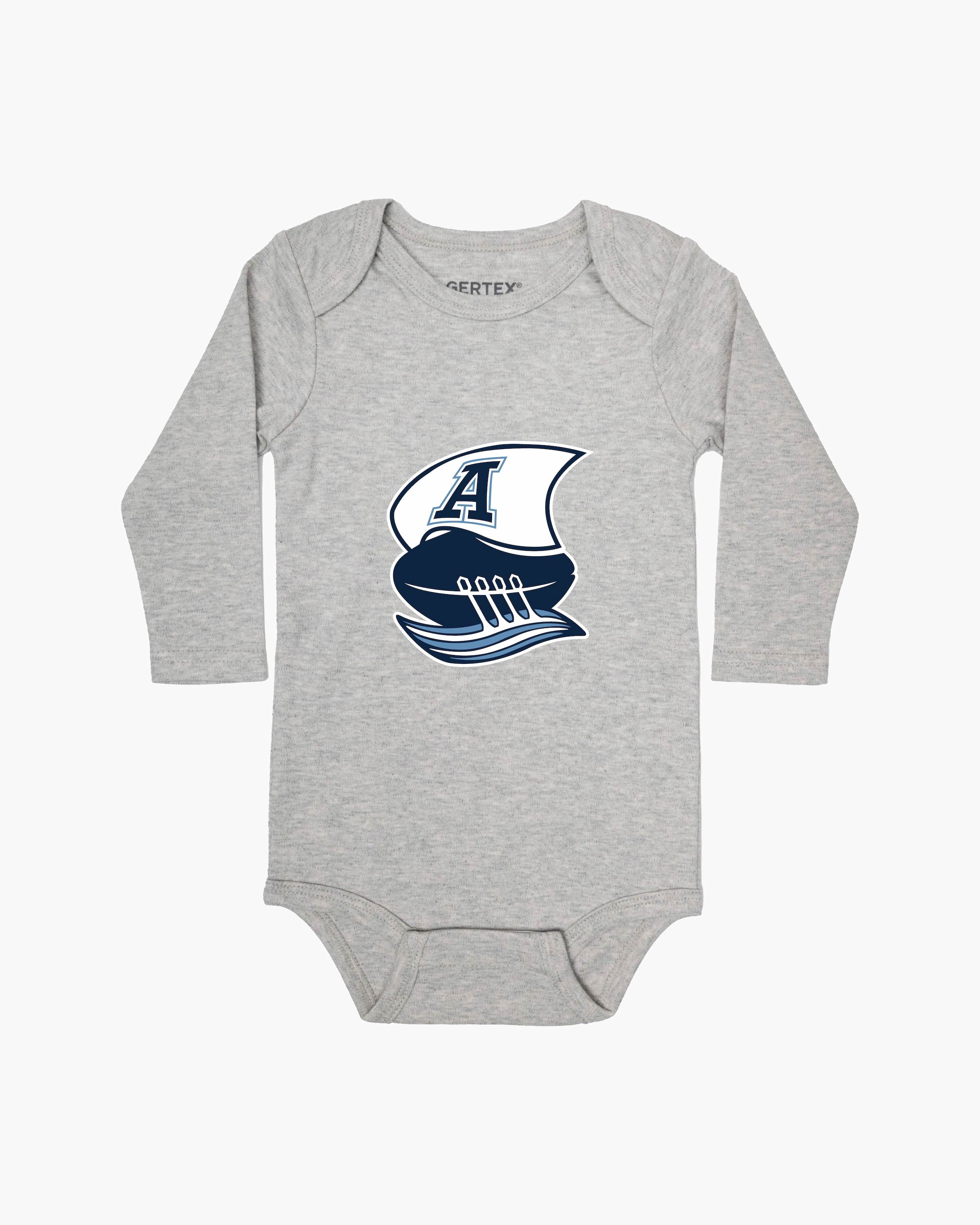 CFL Team Grey Organic Baby Long Sleeve Bodysuit